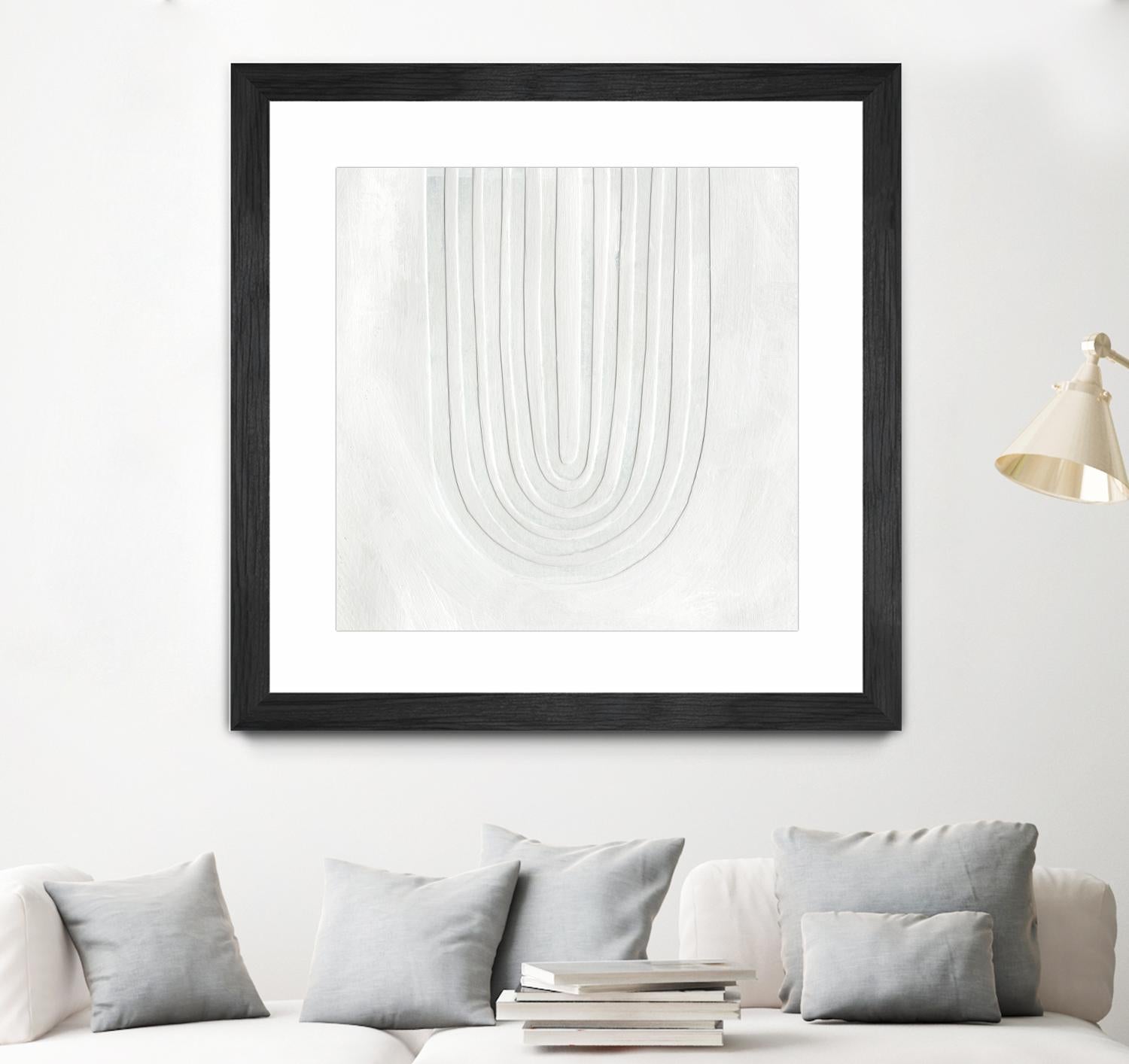 Arcobaleno Bianco IV by Emma Scarvey on GIANT ART - neutral abstract