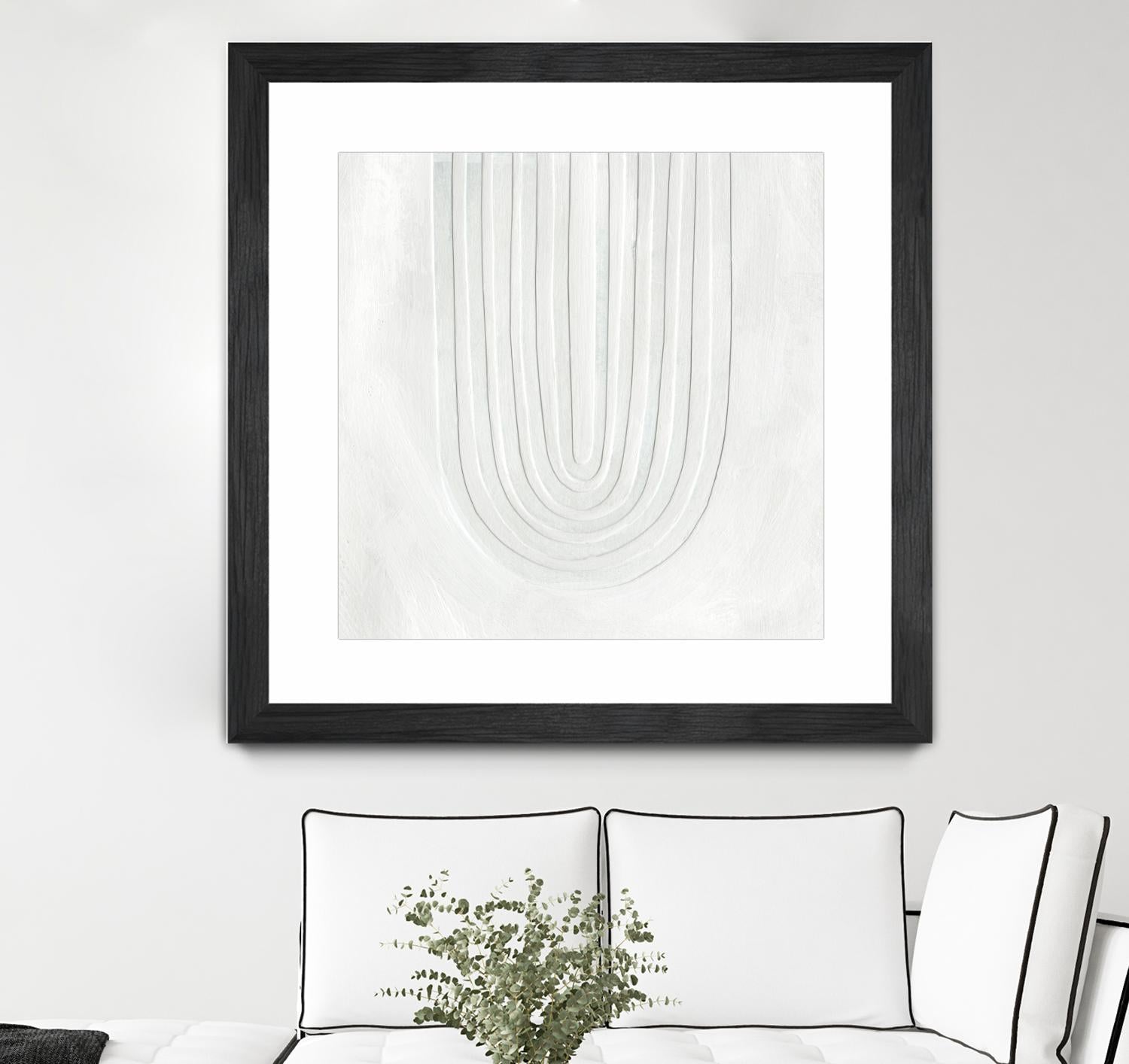 Arcobaleno Bianco IV by Emma Scarvey on GIANT ART - neutral abstract