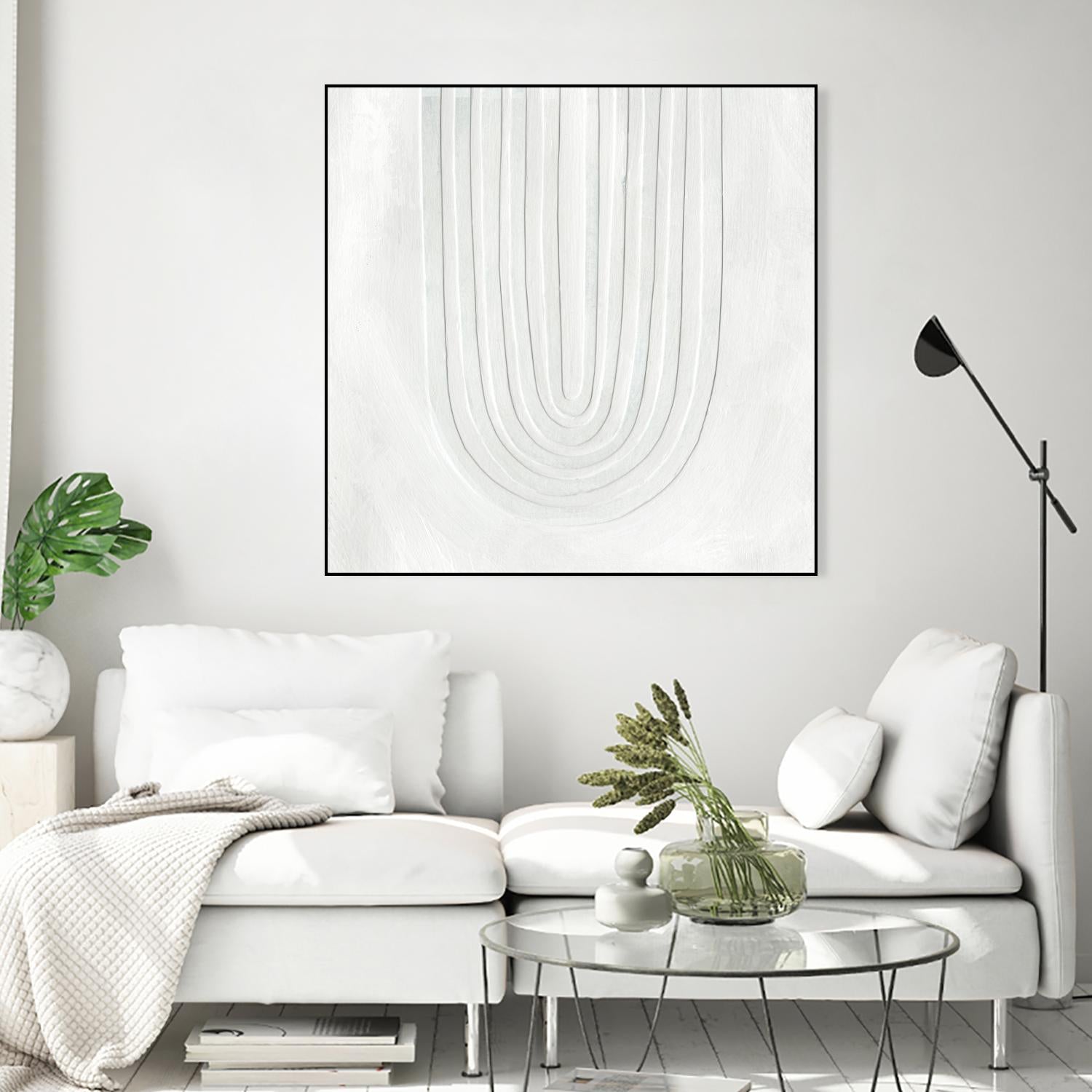 Arcobaleno Bianco IV by Emma Scarvey on GIANT ART - neutral abstract