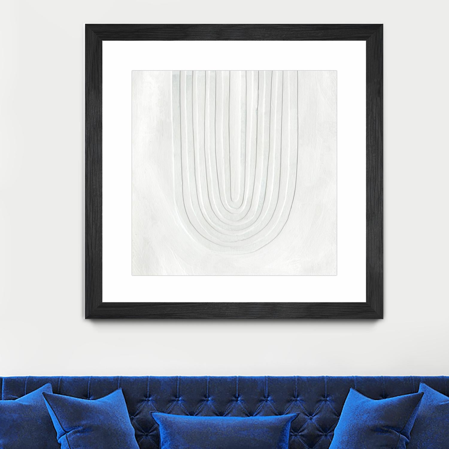 Arcobaleno Bianco IV by Emma Scarvey on GIANT ART - neutral abstract