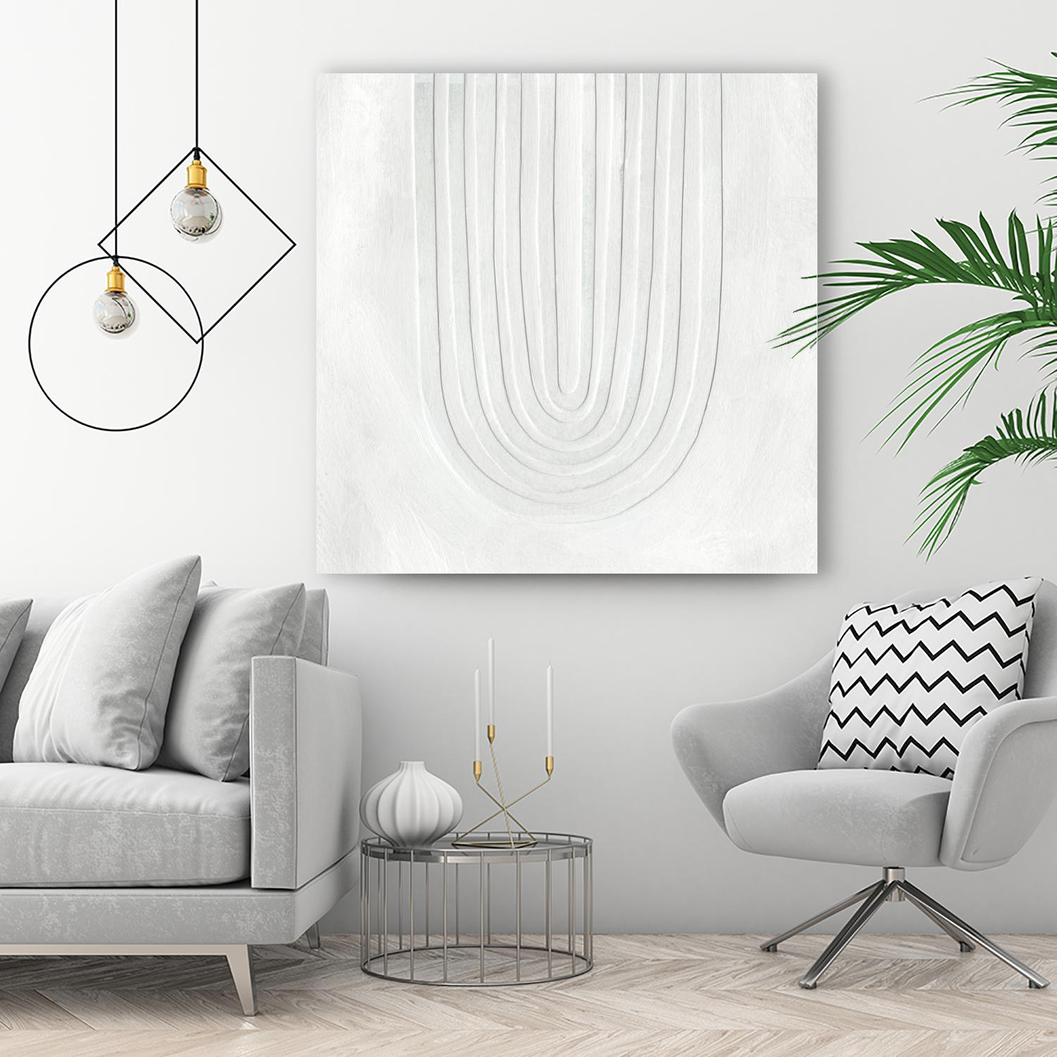 Arcobaleno Bianco IV by Emma Scarvey on GIANT ART - neutral abstract