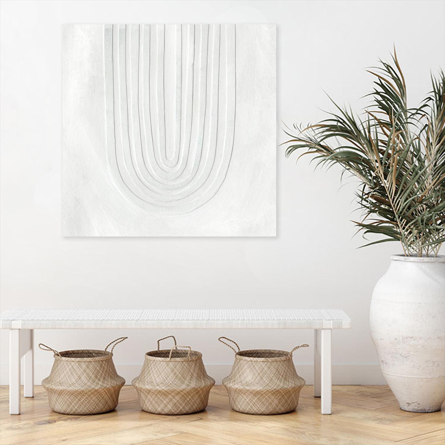 Arcobaleno Bianco IV by Emma Scarvey on GIANT ART - neutral abstract