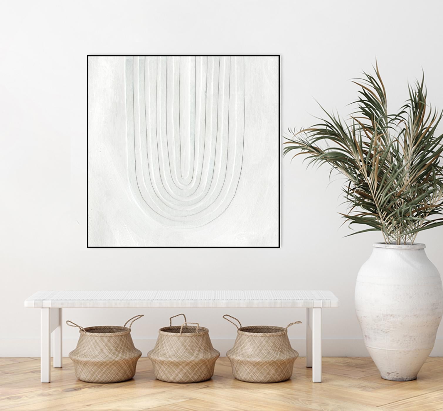 Arcobaleno Bianco IV by Emma Scarvey on GIANT ART - neutral abstract