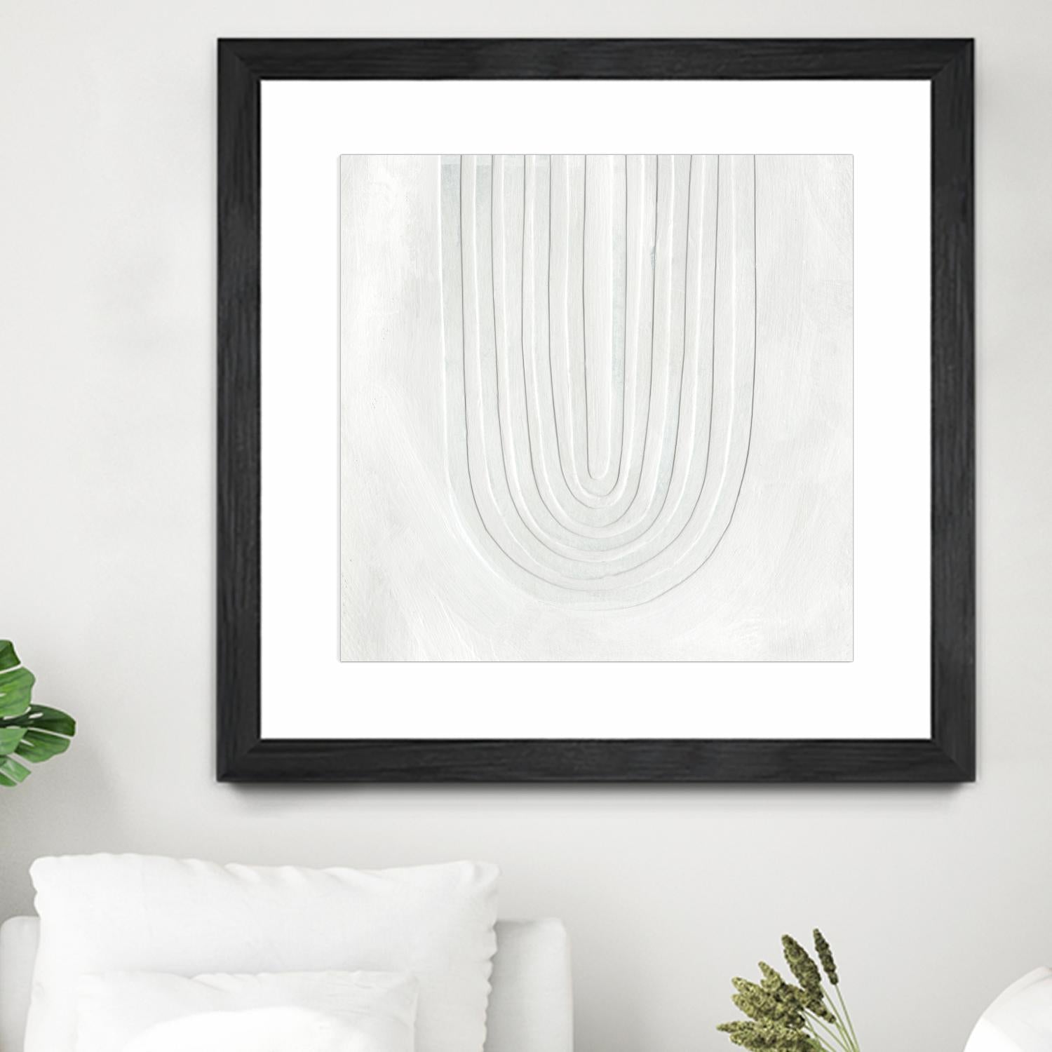 Arcobaleno Bianco IV by Emma Scarvey on GIANT ART - neutral abstract