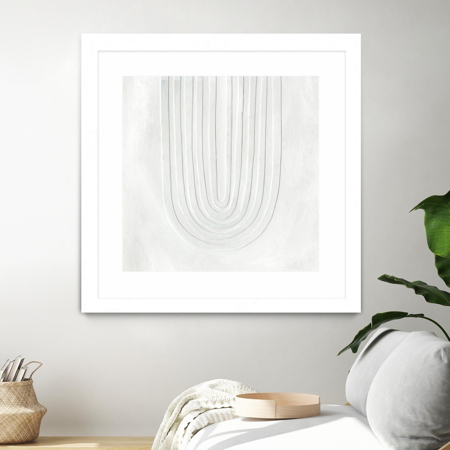 Arcobaleno Bianco IV by Emma Scarvey on GIANT ART - neutral abstract