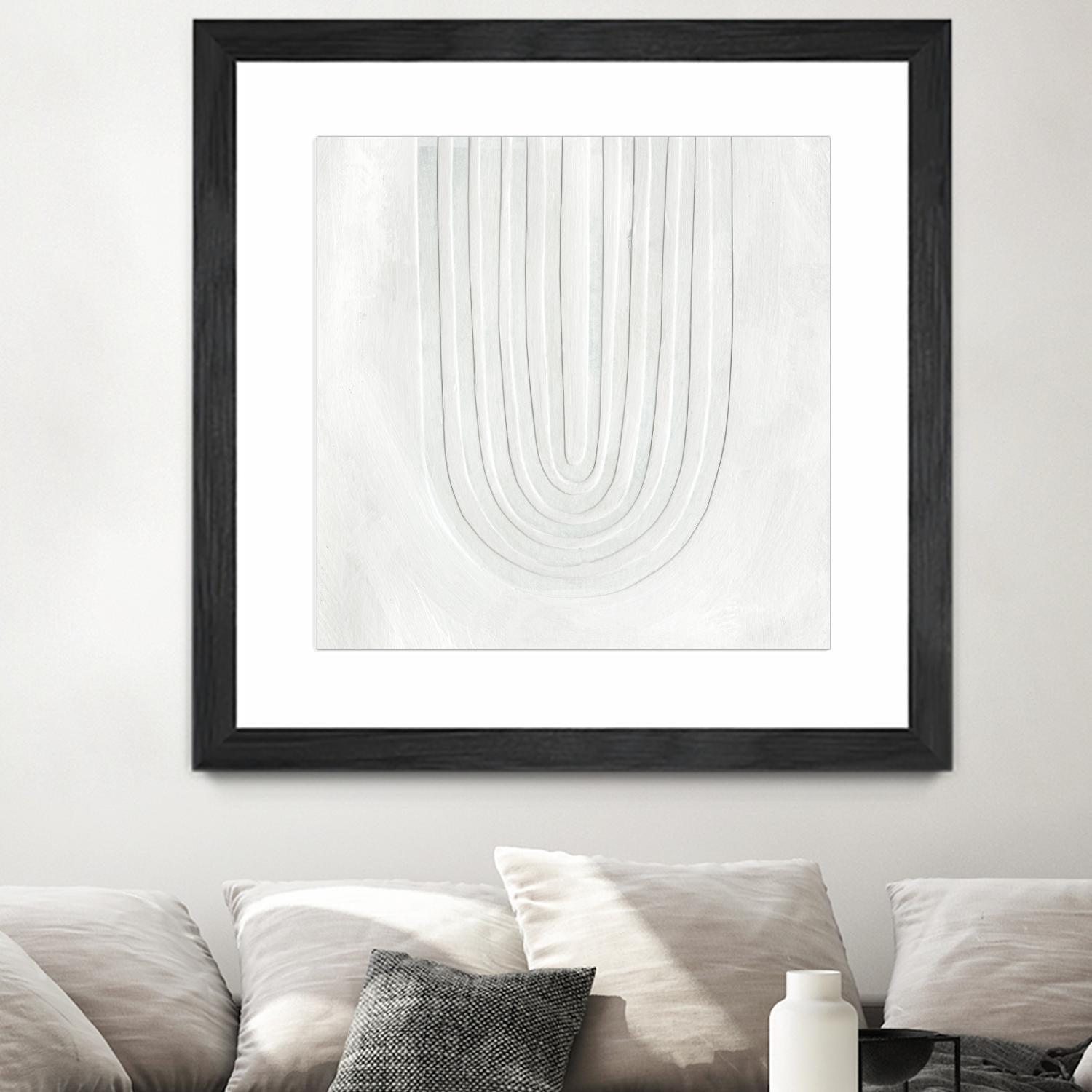 Arcobaleno Bianco IV by Emma Scarvey on GIANT ART - neutral abstract