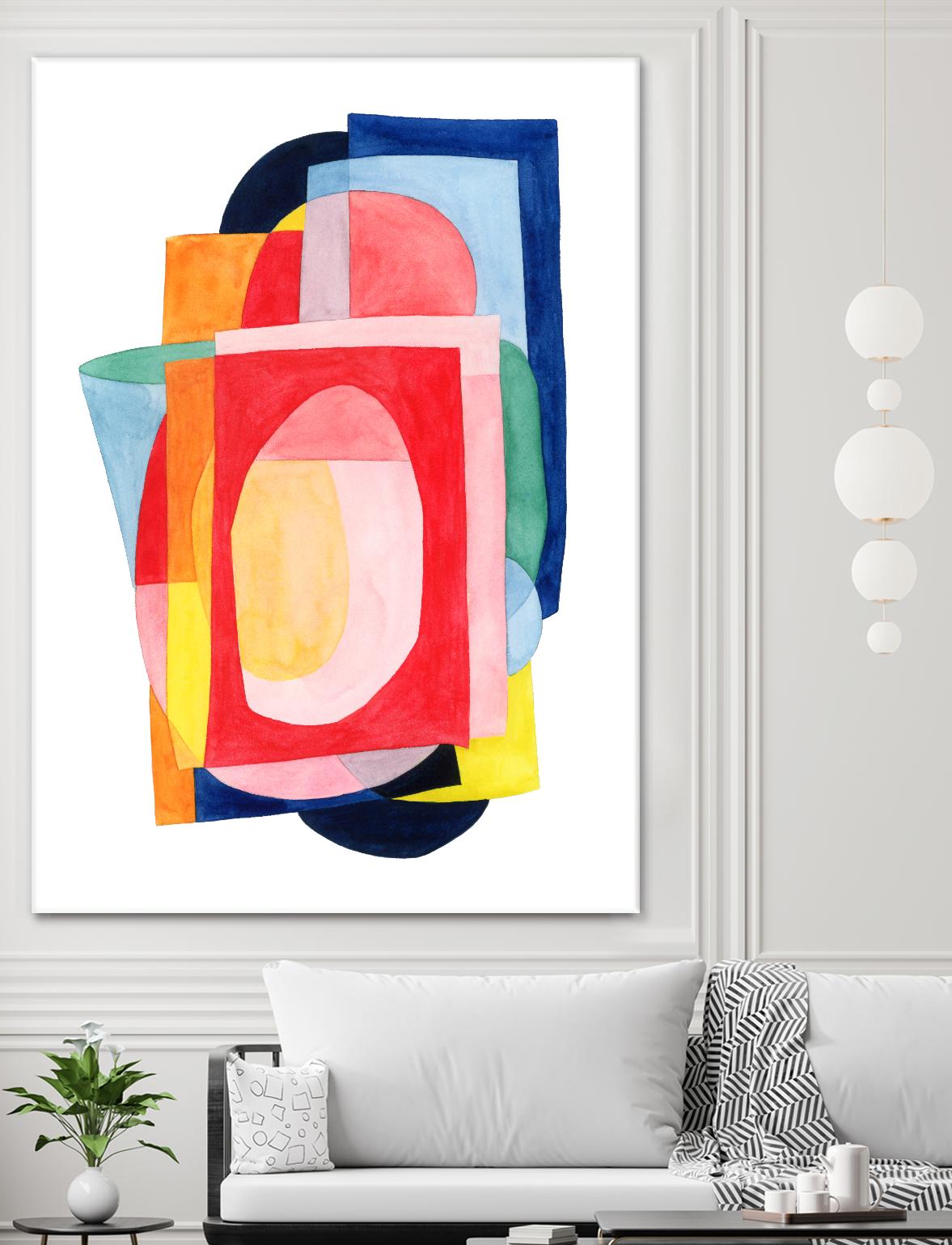 Launder I by Grace Popp on GIANT ART - brights abstract