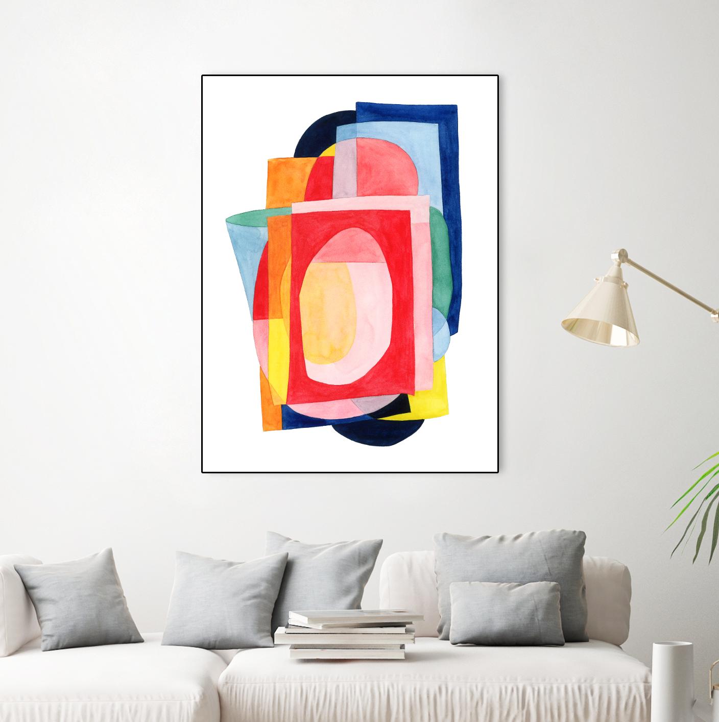 Launder I by Grace Popp on GIANT ART - brights abstract
