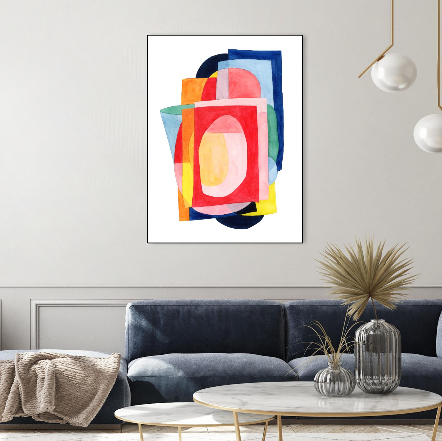 Launder I by Grace Popp on GIANT ART - brights abstract