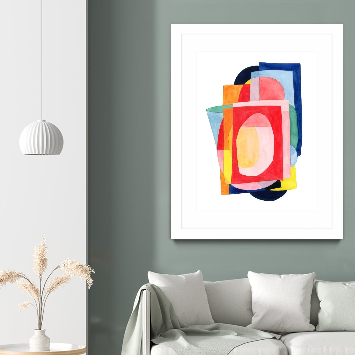 Launder I by Grace Popp on GIANT ART - brights abstract
