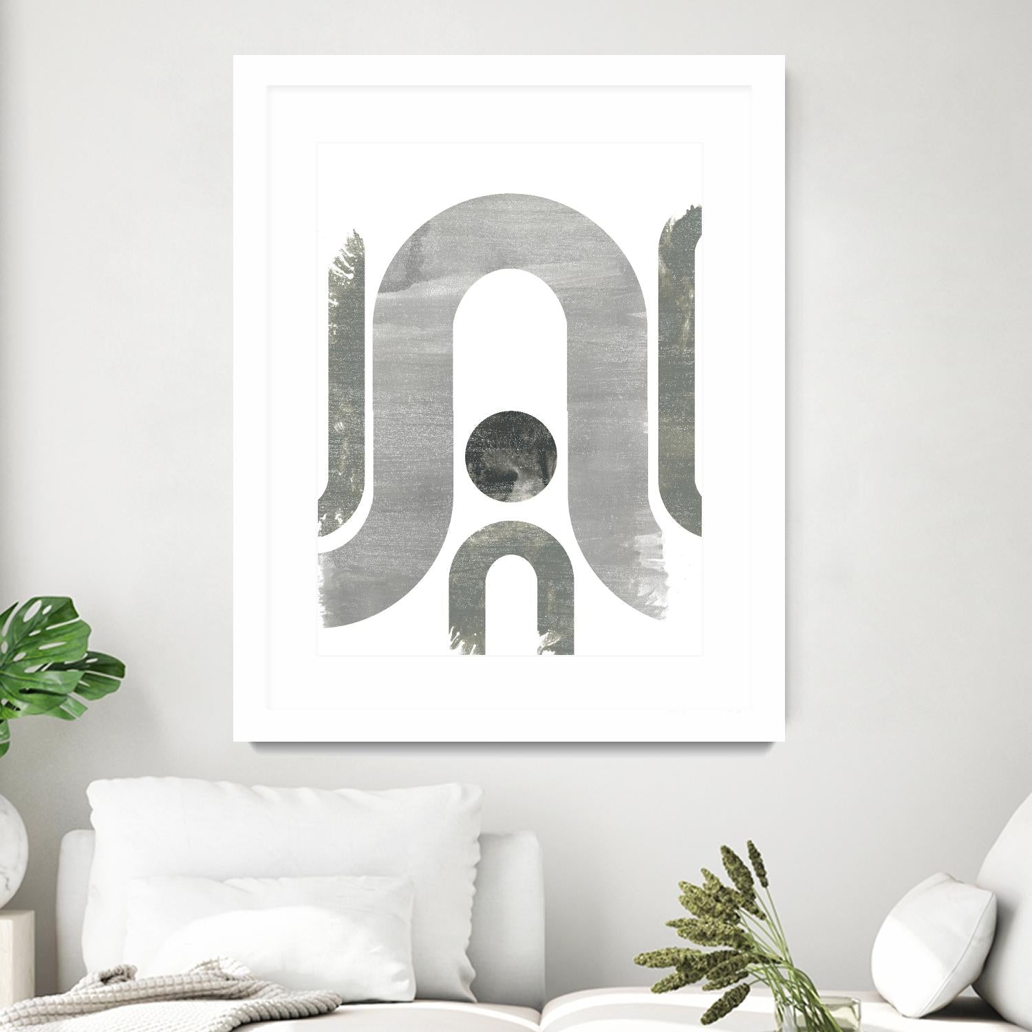 Lunar Maze II by June Erica Vess on GIANT ART - neutral abstract