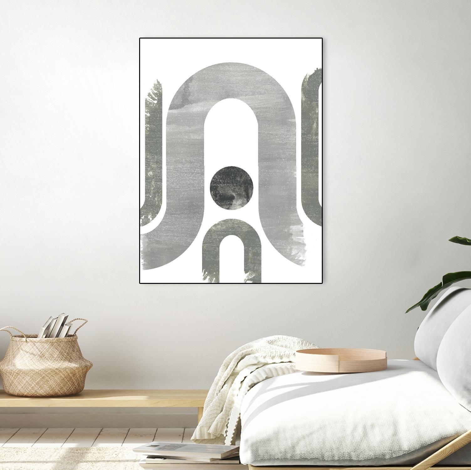 Lunar Maze II by June Erica Vess on GIANT ART - neutral abstract