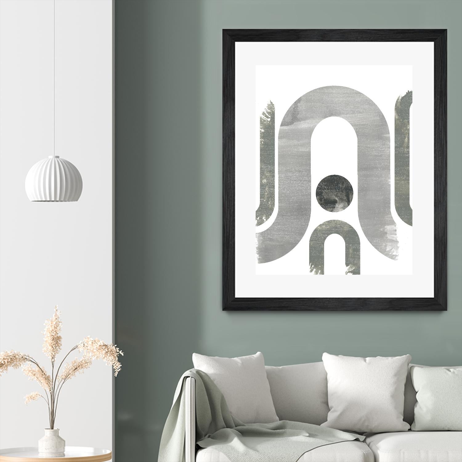 Lunar Maze II by June Erica Vess on GIANT ART - neutral abstract