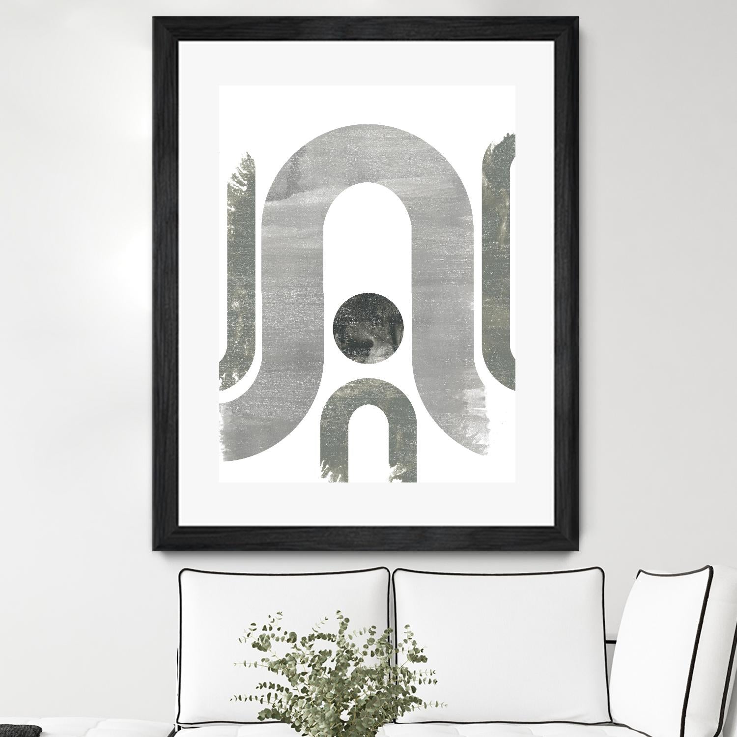 Lunar Maze II by June Erica Vess on GIANT ART - neutral abstract