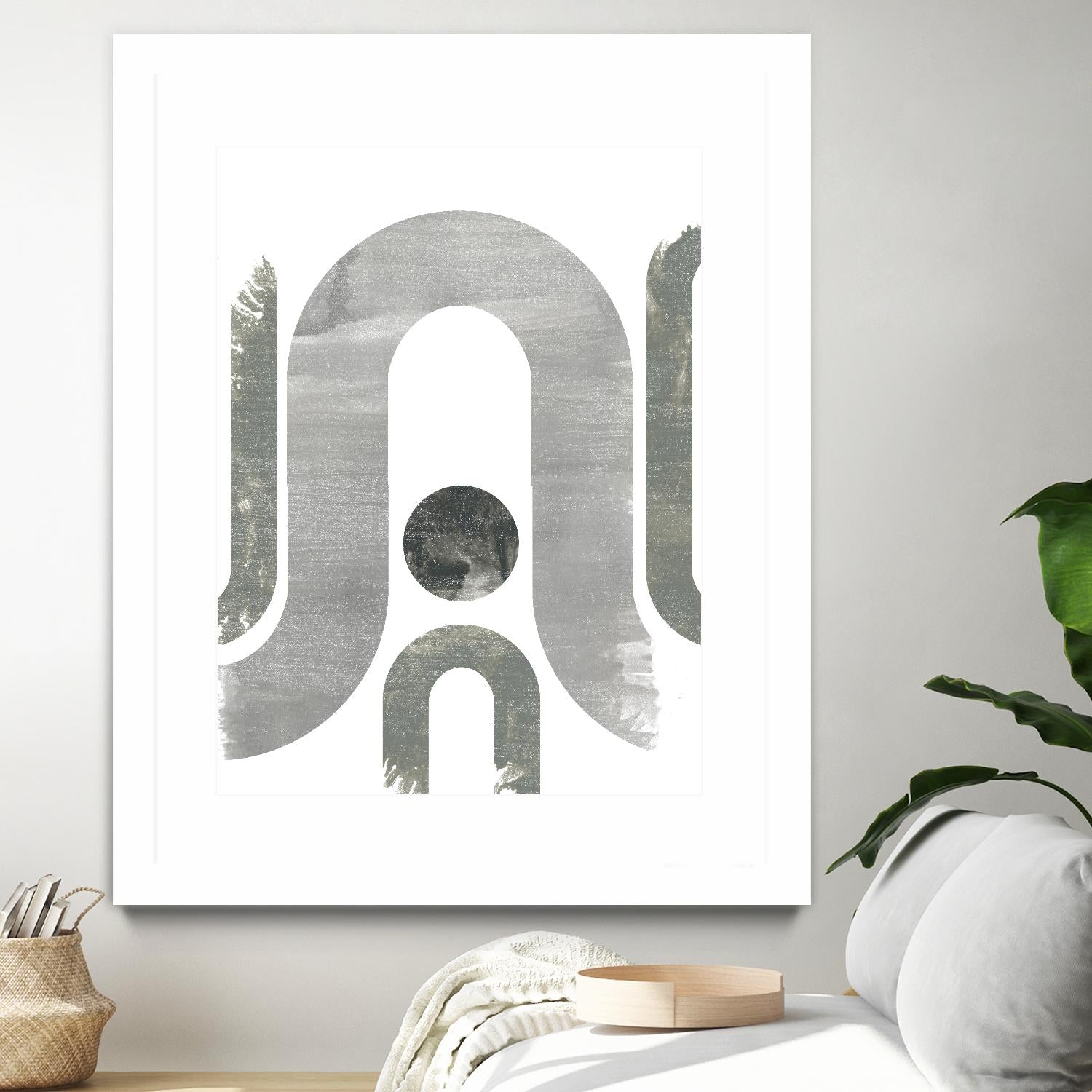 Lunar Maze II by June Erica Vess on GIANT ART - neutral abstract