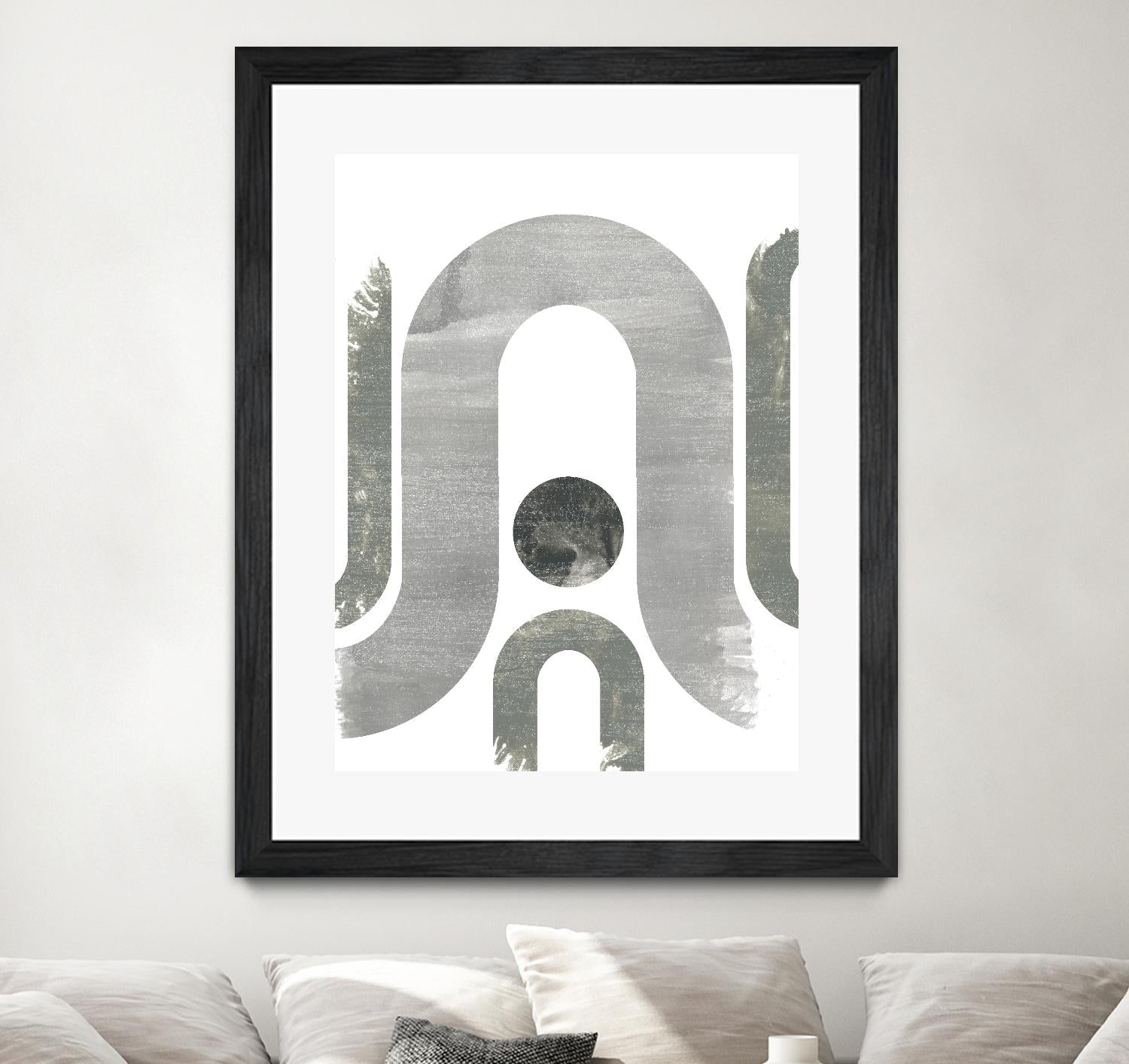 Lunar Maze II by June Erica Vess on GIANT ART - neutral abstract