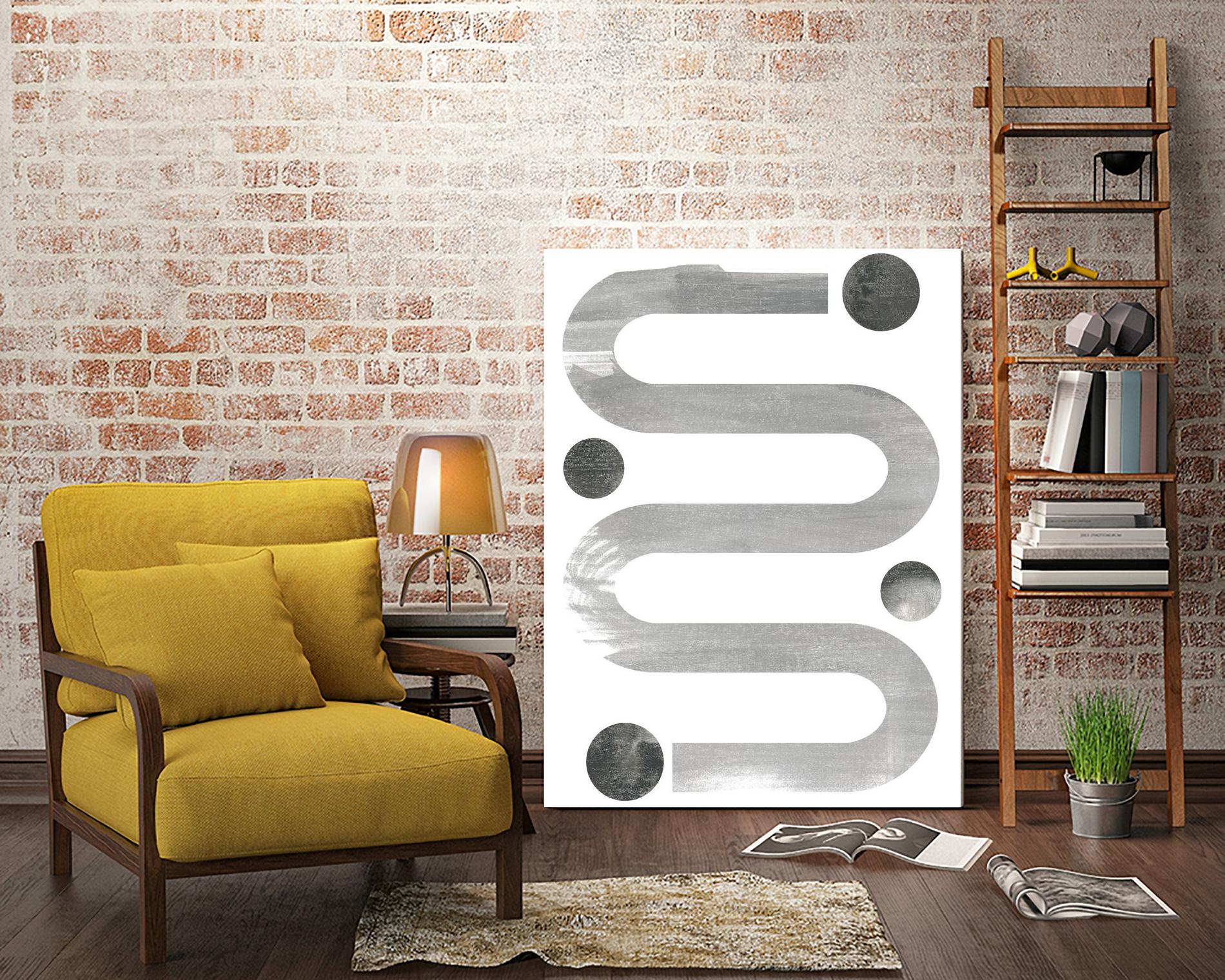 Lunar Maze IV by June Erica Vess on GIANT ART - neutral abstract