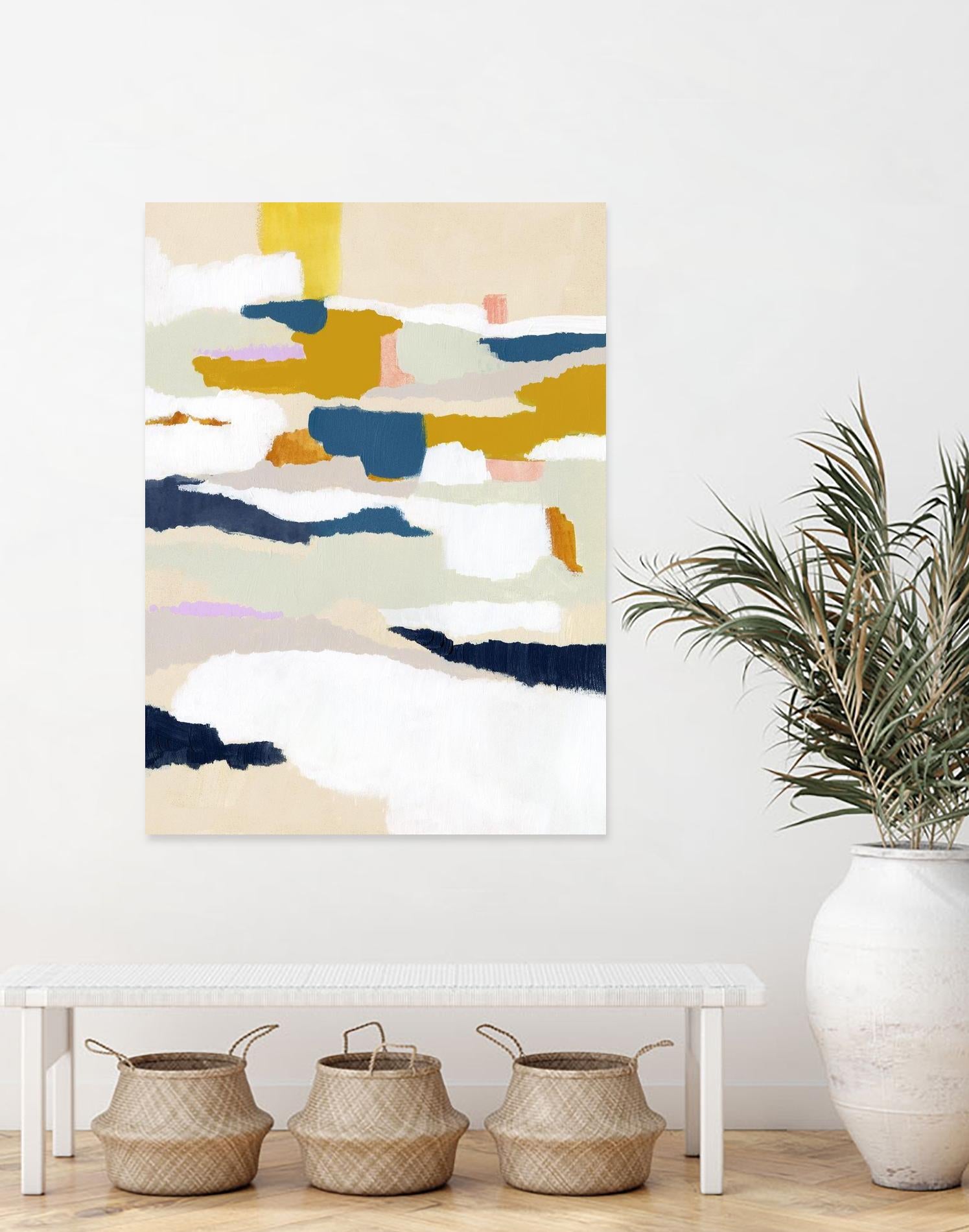 Woven Together II by Victoria Borges on GIANT ART - pastels abstract