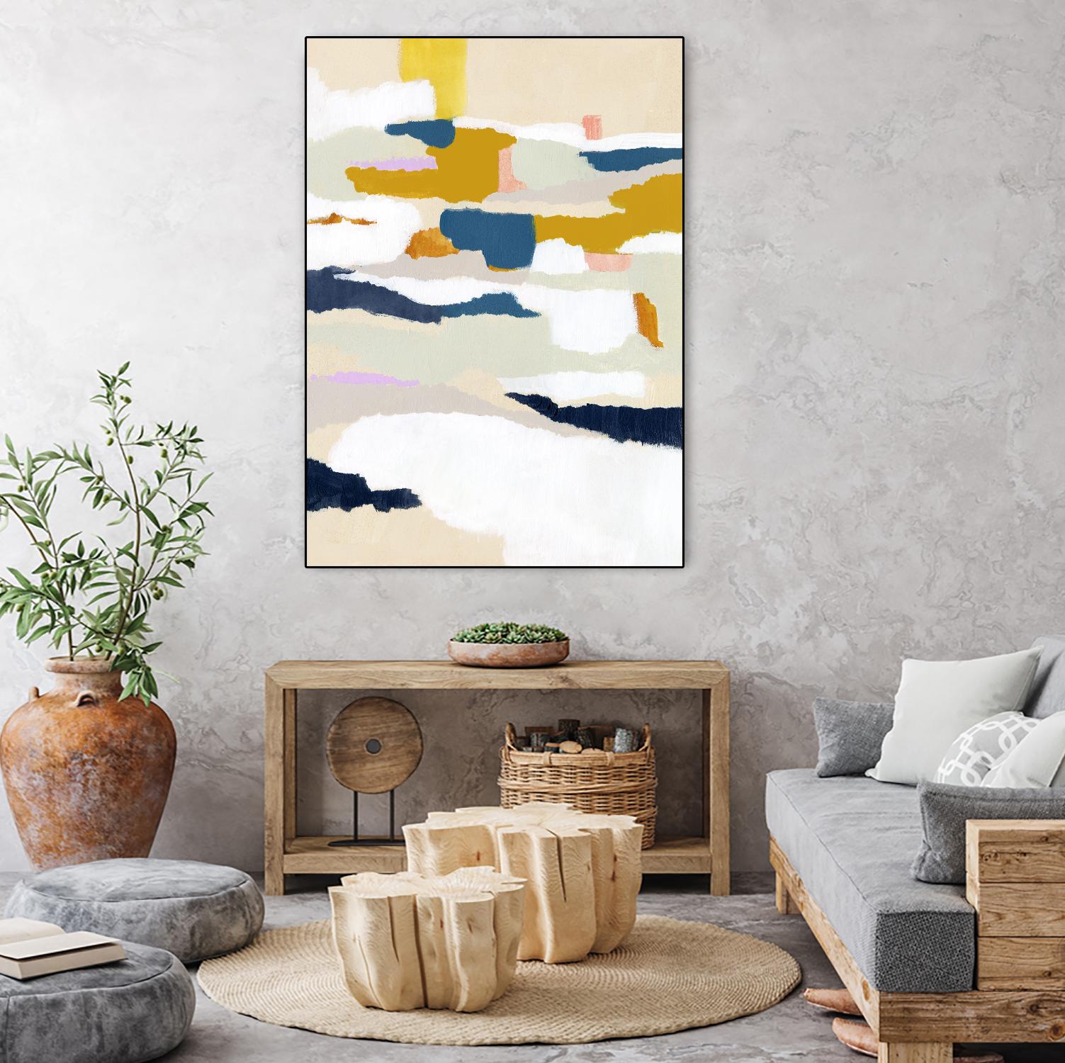 Woven Together II by Victoria Borges on GIANT ART - pastels abstract