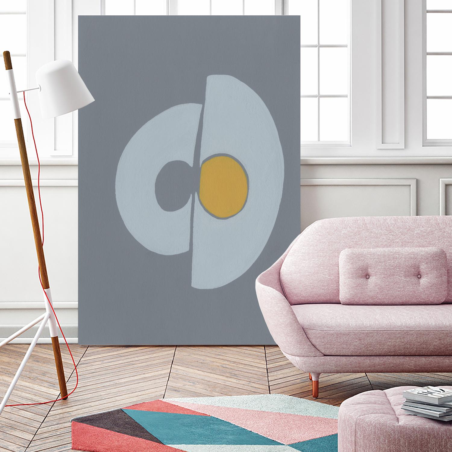 Quaternary Trilogy III by Regina Moore on GIANT ART - neutral abstract