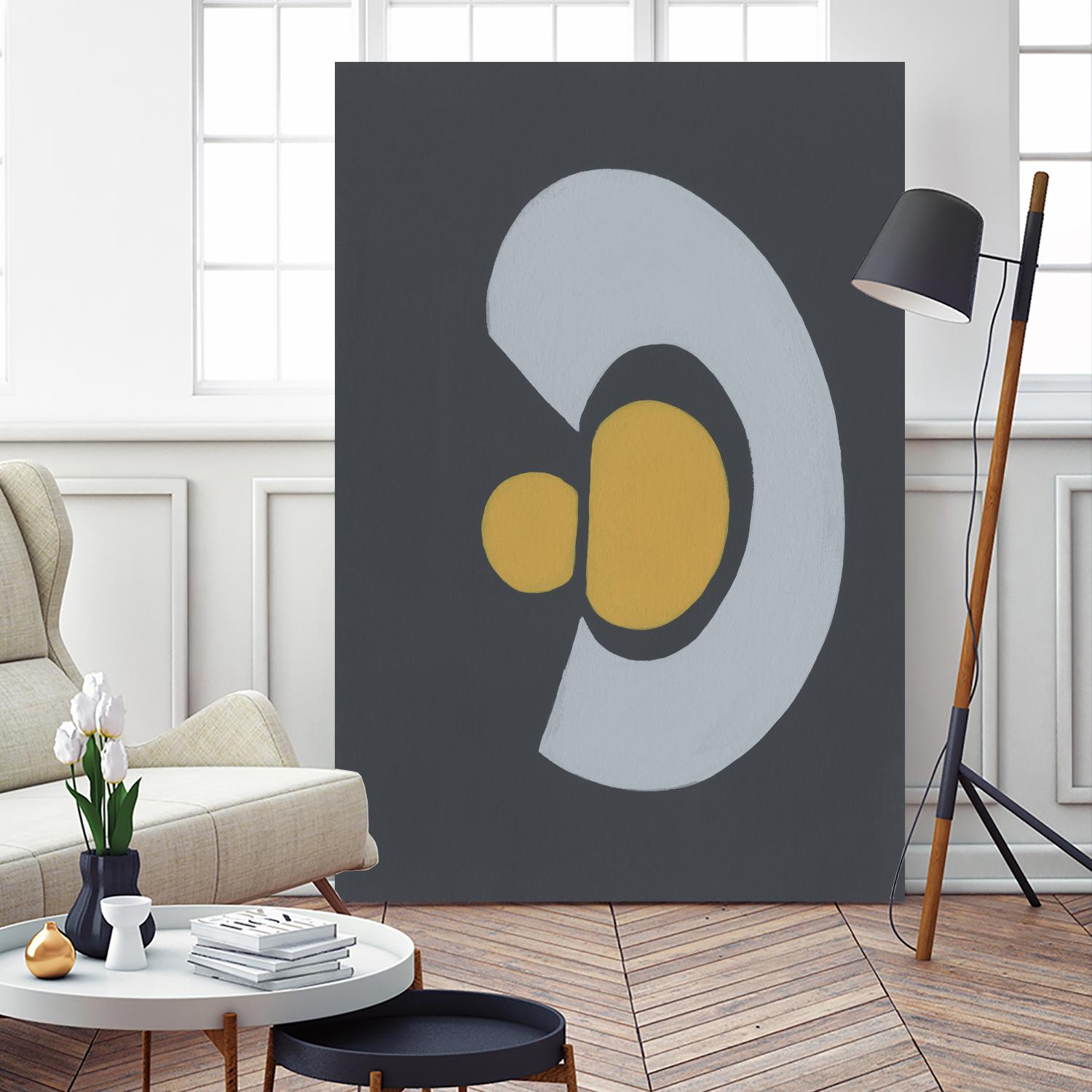 Quaternary Trilogy IV by Regina Moore on GIANT ART - neutral abstract