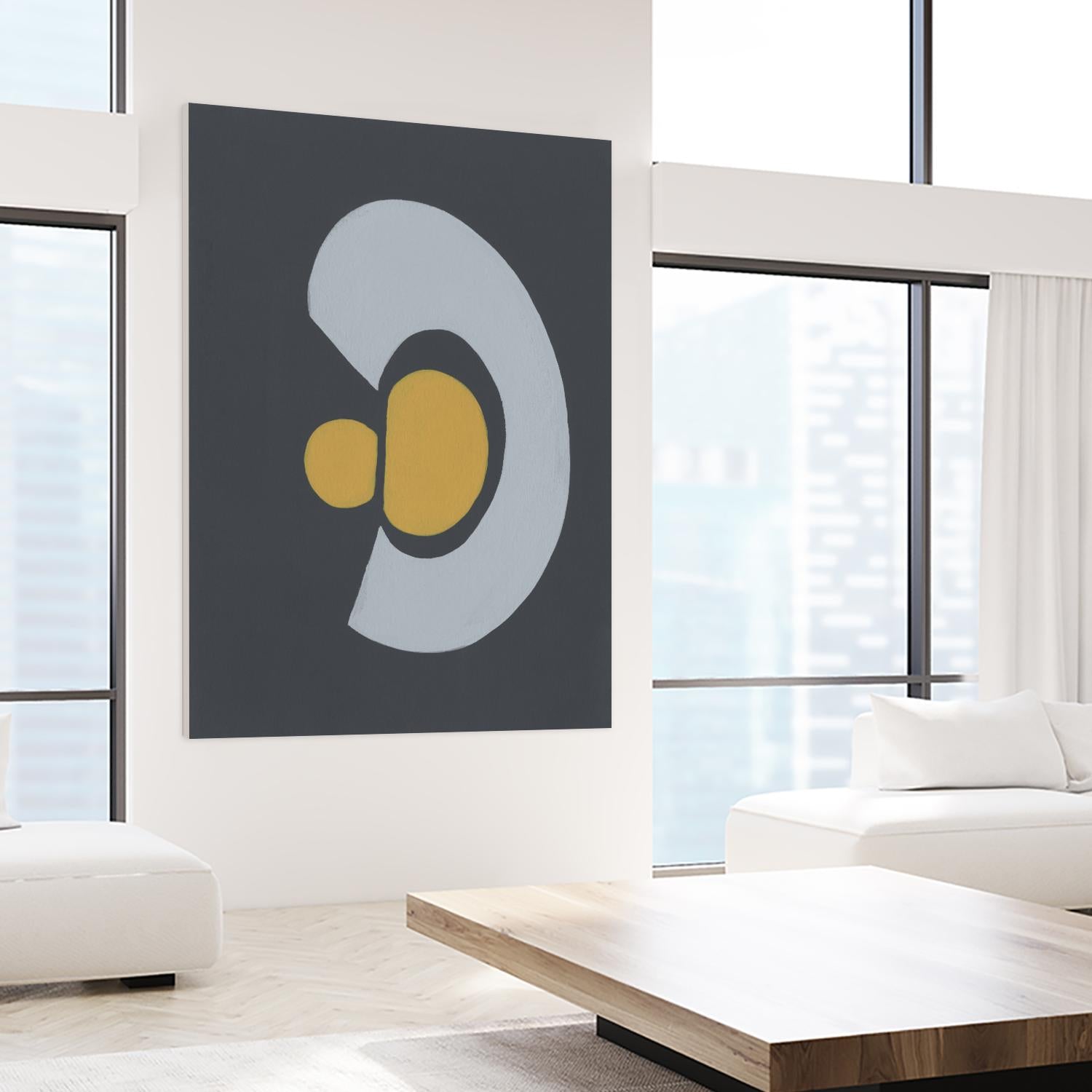 Quaternary Trilogy IV by Regina Moore on GIANT ART - neutral abstract