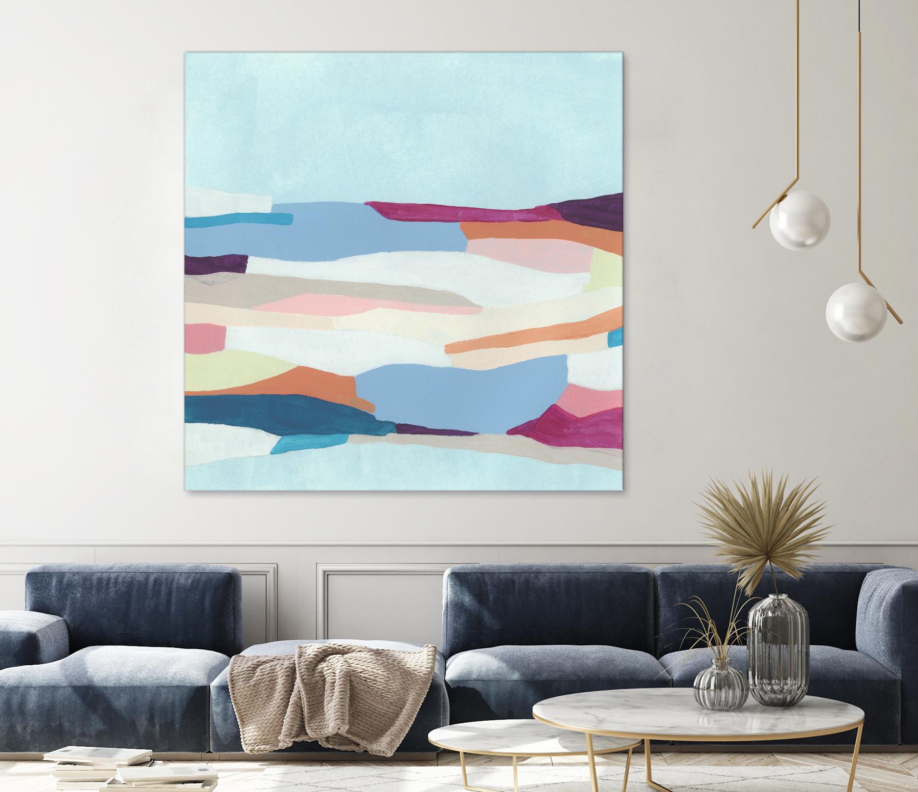 UA Stratascape I by June Erica Vess on GIANT ART - blue abstract