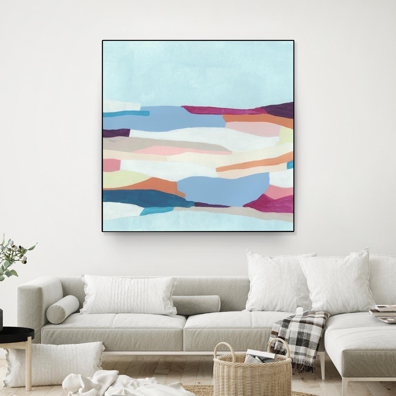 UA Stratascape I by June Erica Vess on GIANT ART - blue abstract