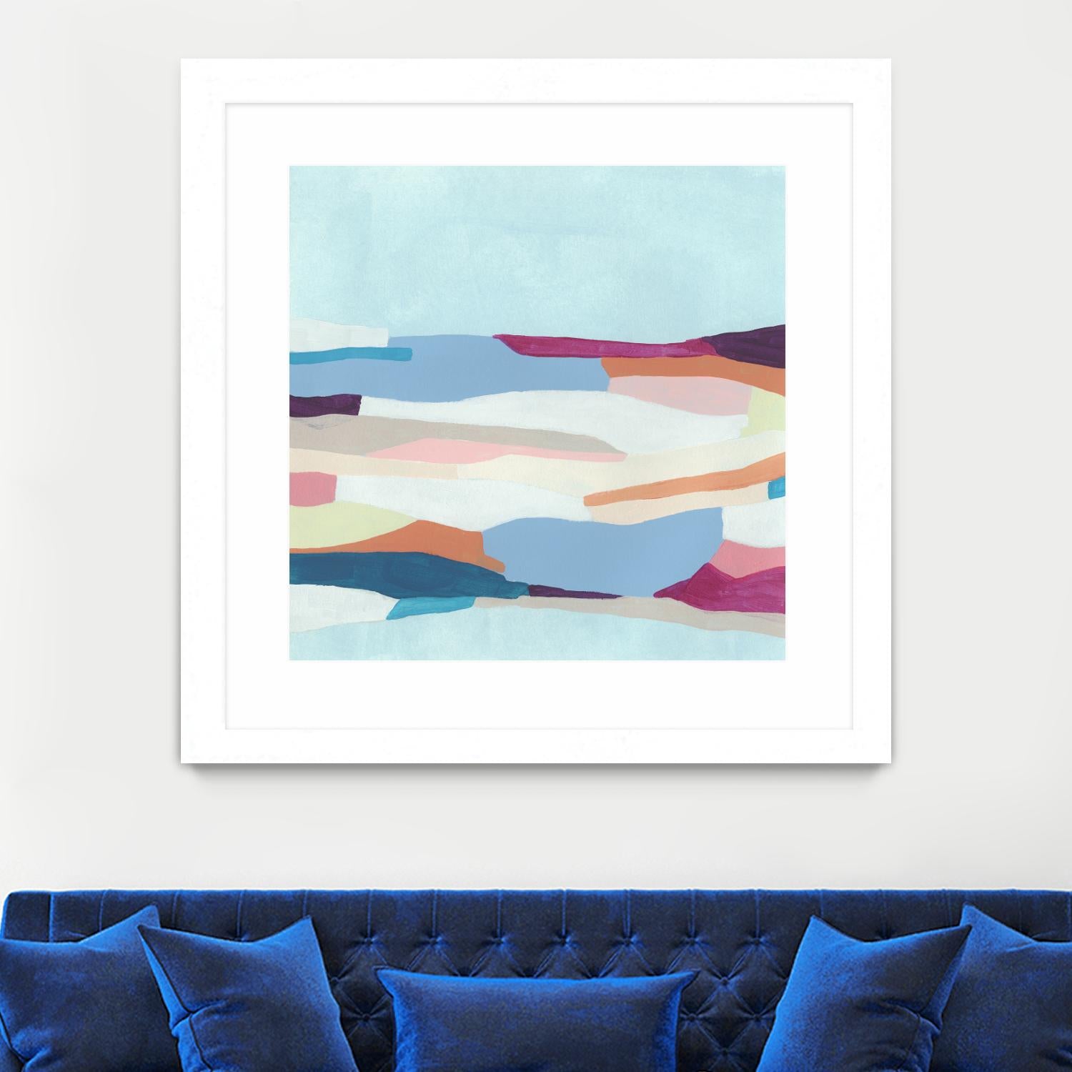 UA Stratascape I by June Erica Vess on GIANT ART - blue abstract