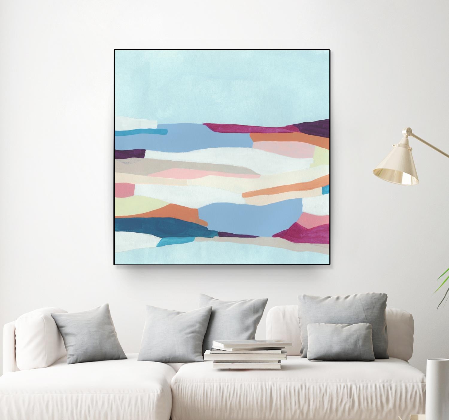 UA Stratascape I by June Erica Vess on GIANT ART - blue abstract