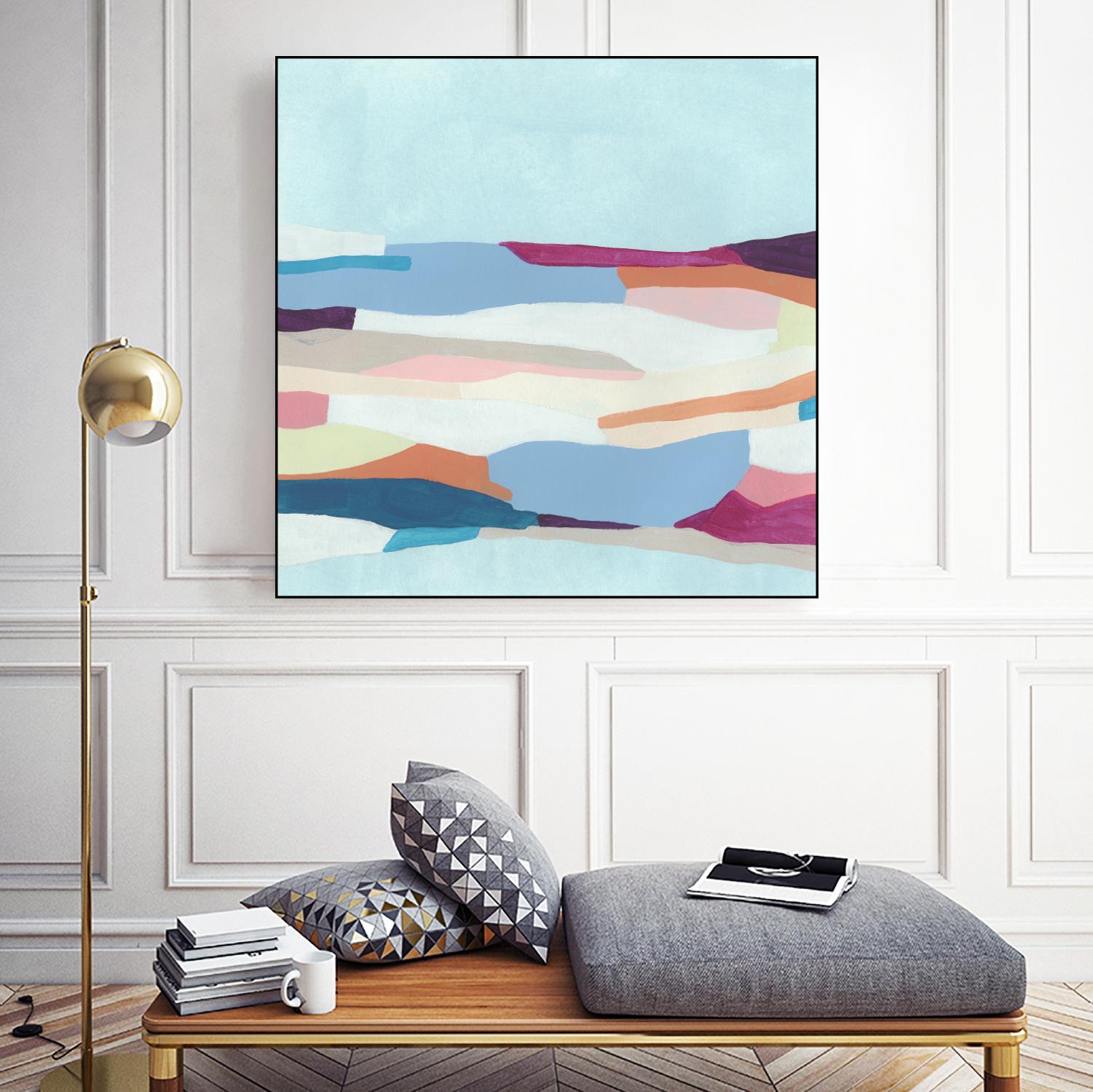 UA Stratascape I by June Erica Vess on GIANT ART - blue abstract