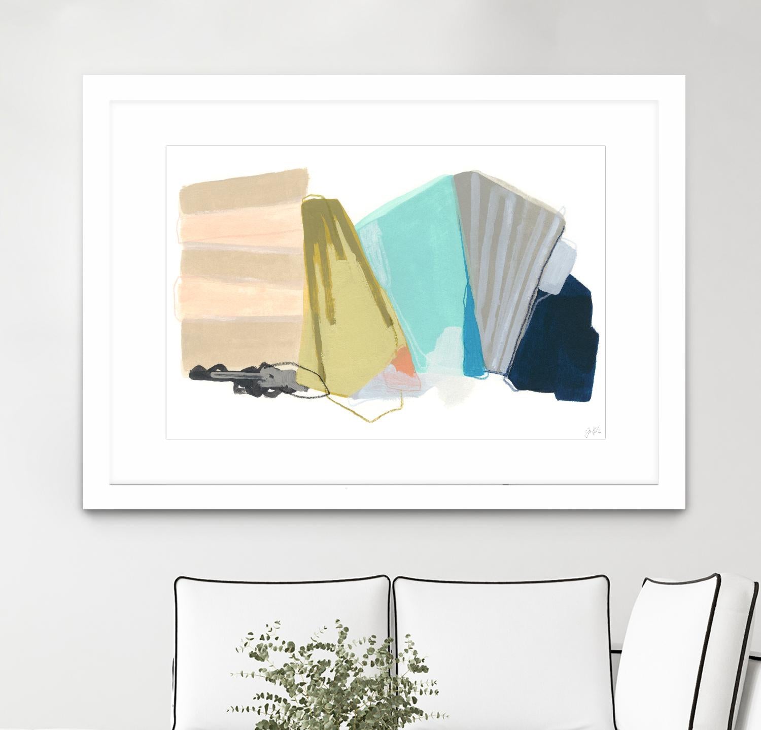 Accordion Fold I by June Erica Vess on GIANT ART - pastels abstract