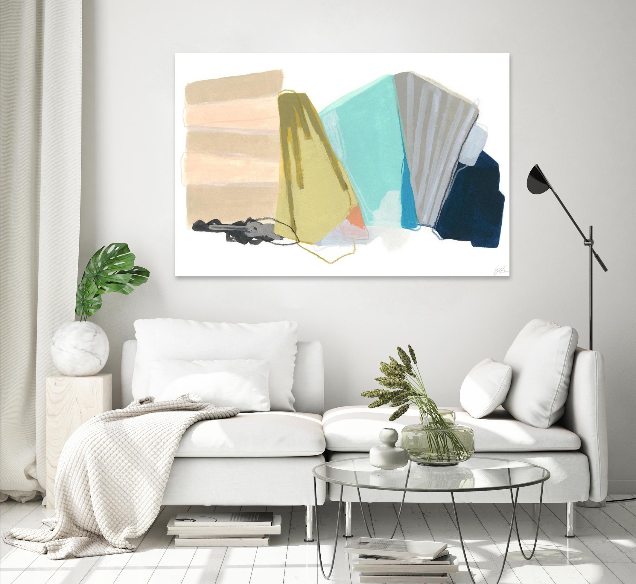 Accordion Fold I by June Erica Vess on GIANT ART - pastels abstract