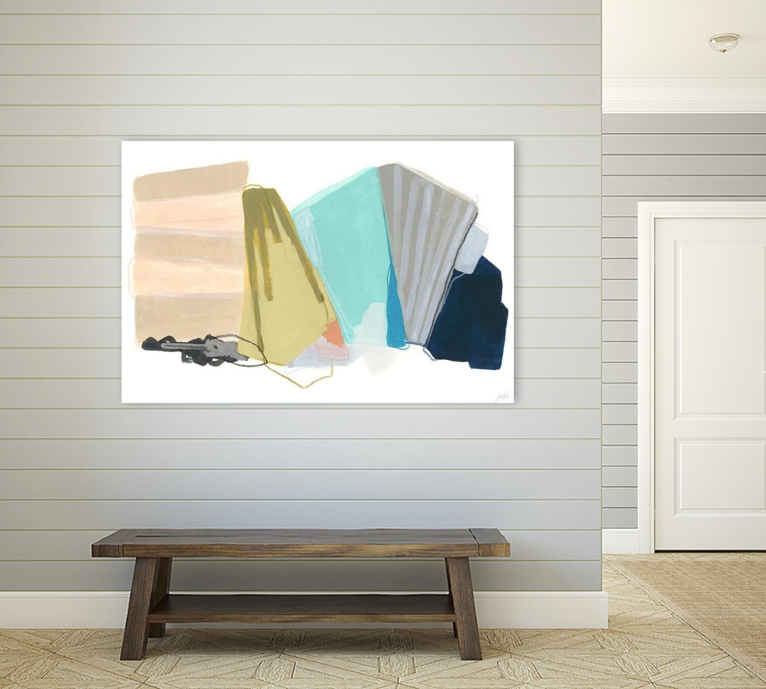 Accordion Fold I by June Erica Vess on GIANT ART - pastels abstract