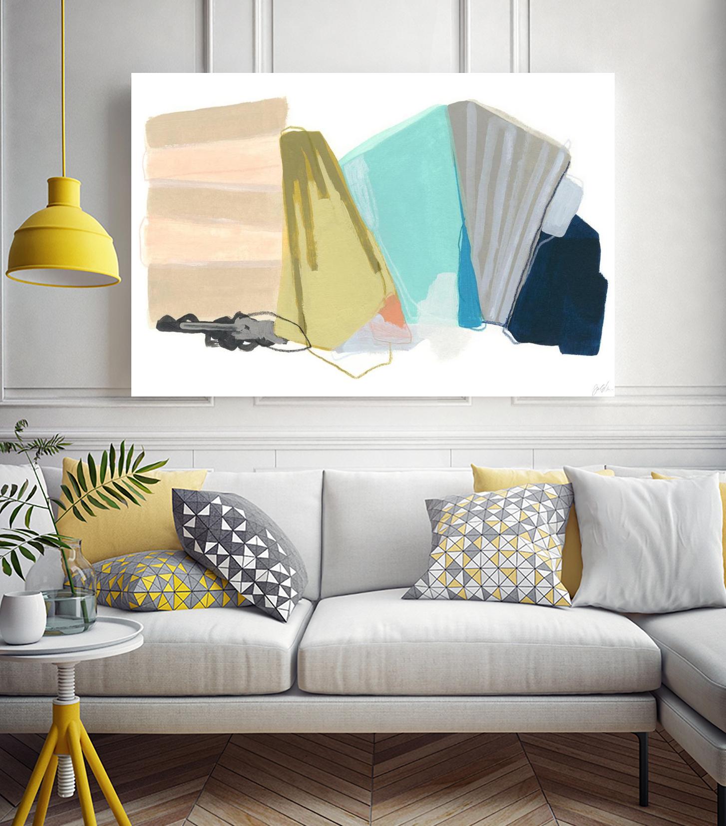 Accordion Fold I by June Erica Vess on GIANT ART - pastels abstract