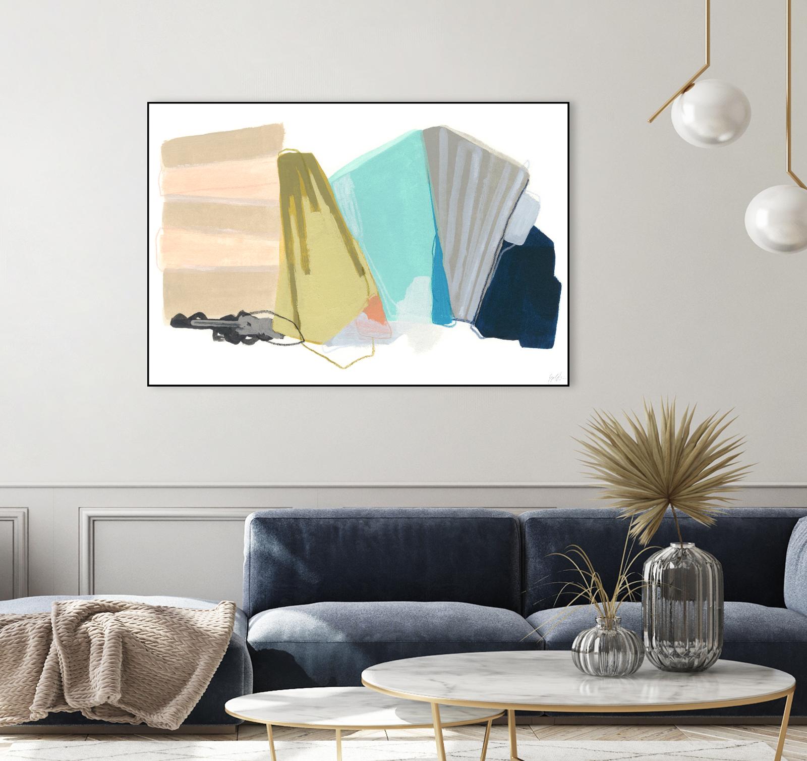 Accordion Fold I by June Erica Vess on GIANT ART - pastels abstract