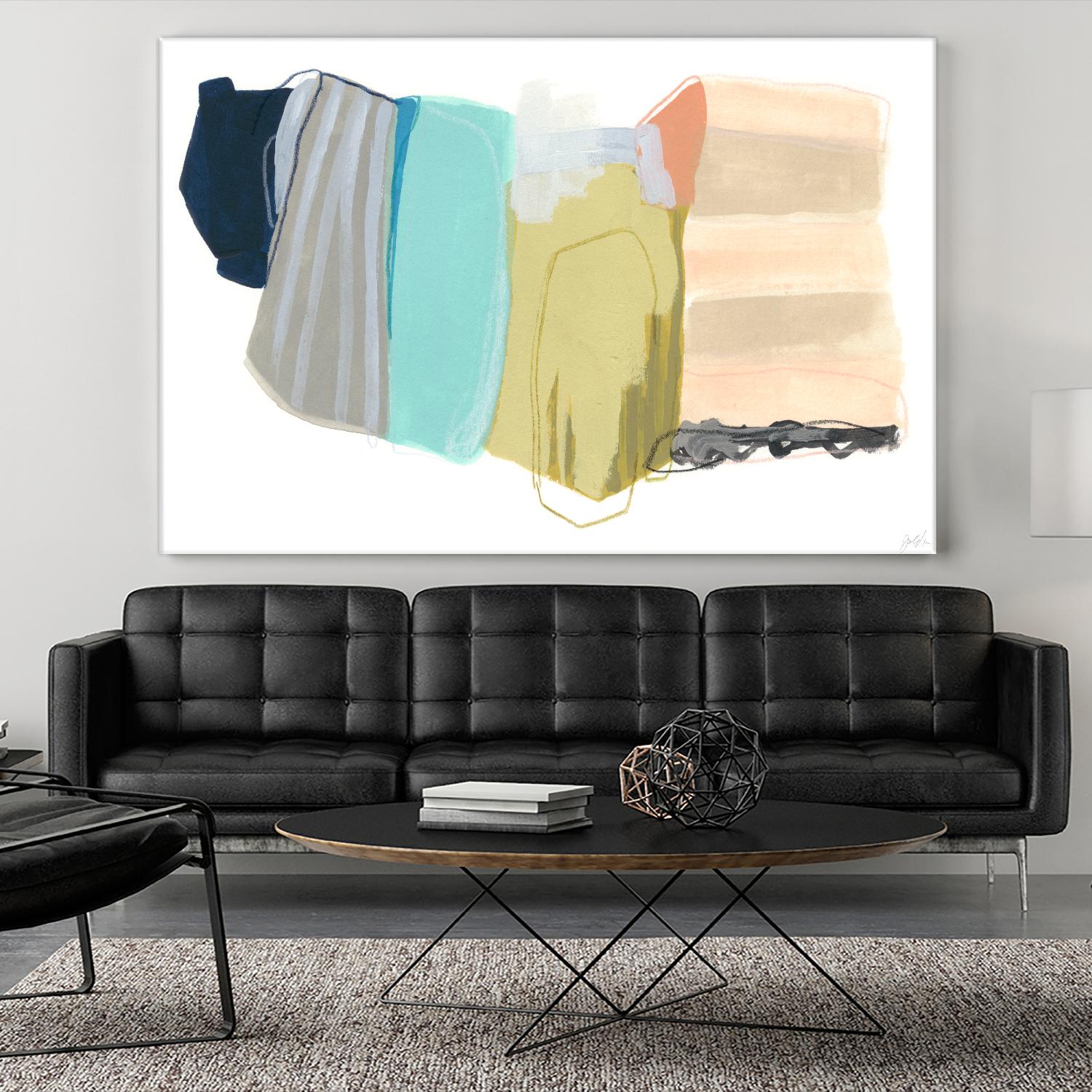 Accordion Fold II by June Erica Vess on GIANT ART - pastels abstract