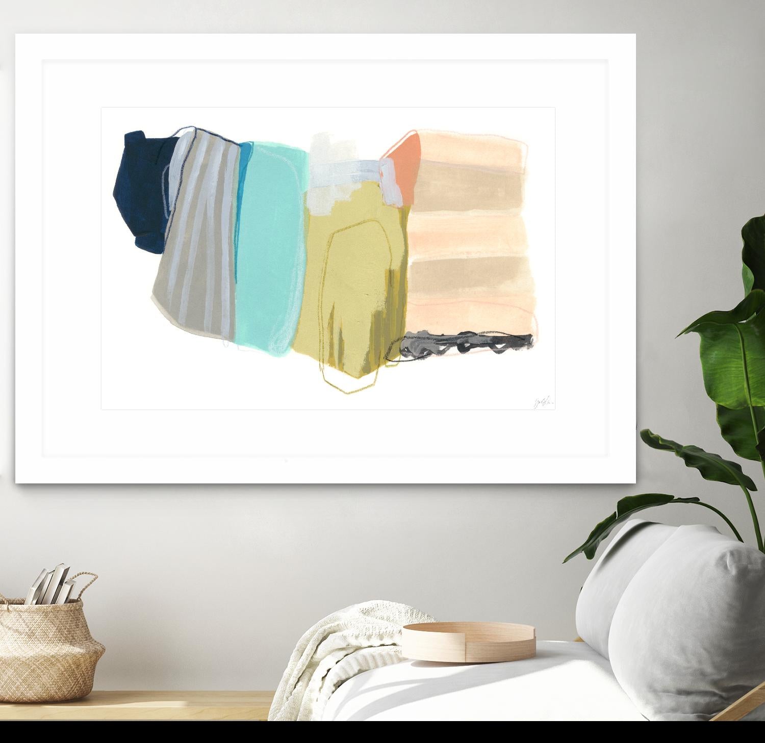 Accordion Fold II by June Erica Vess on GIANT ART - pastels abstract