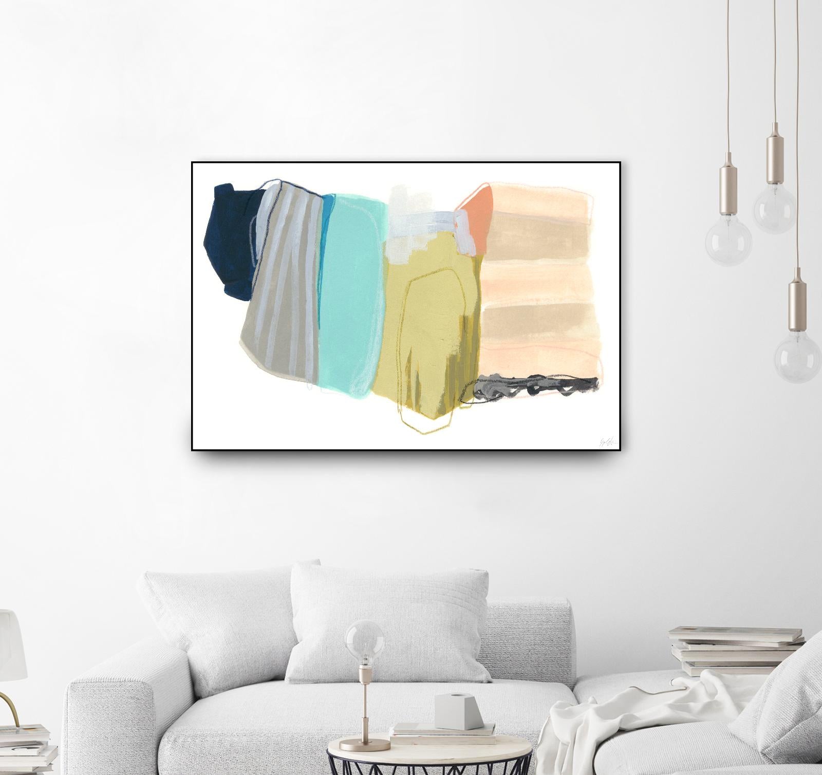 Accordion Fold II by June Erica Vess on GIANT ART - pastels abstract