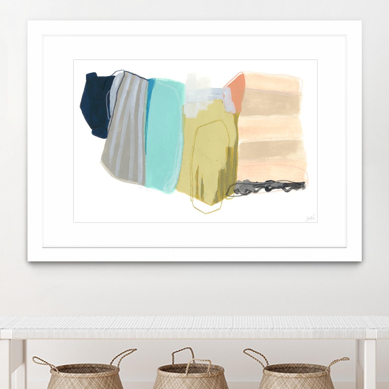 Accordion Fold II by June Erica Vess on GIANT ART - pastels abstract