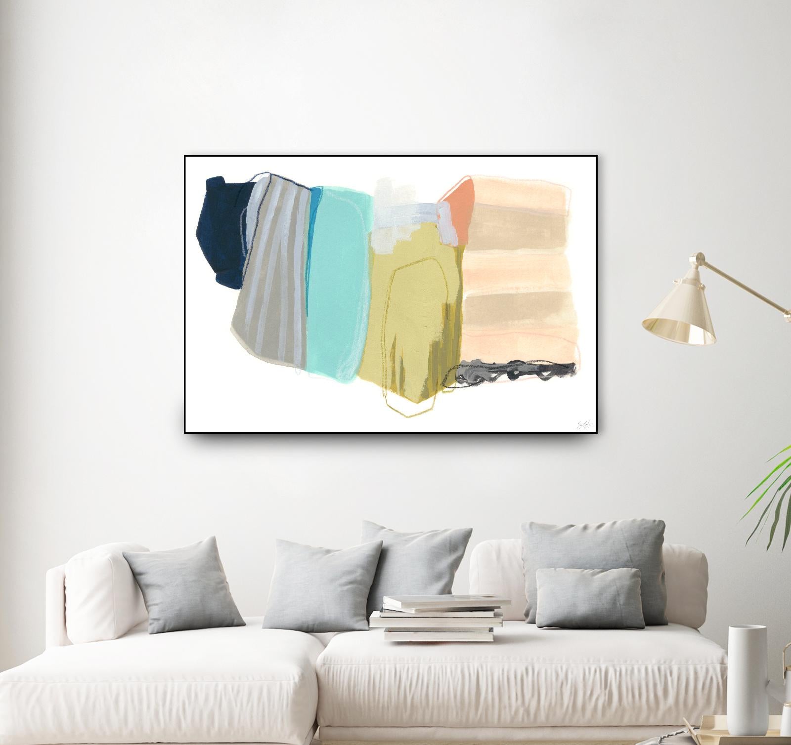 Accordion Fold II by June Erica Vess on GIANT ART - pastels abstract