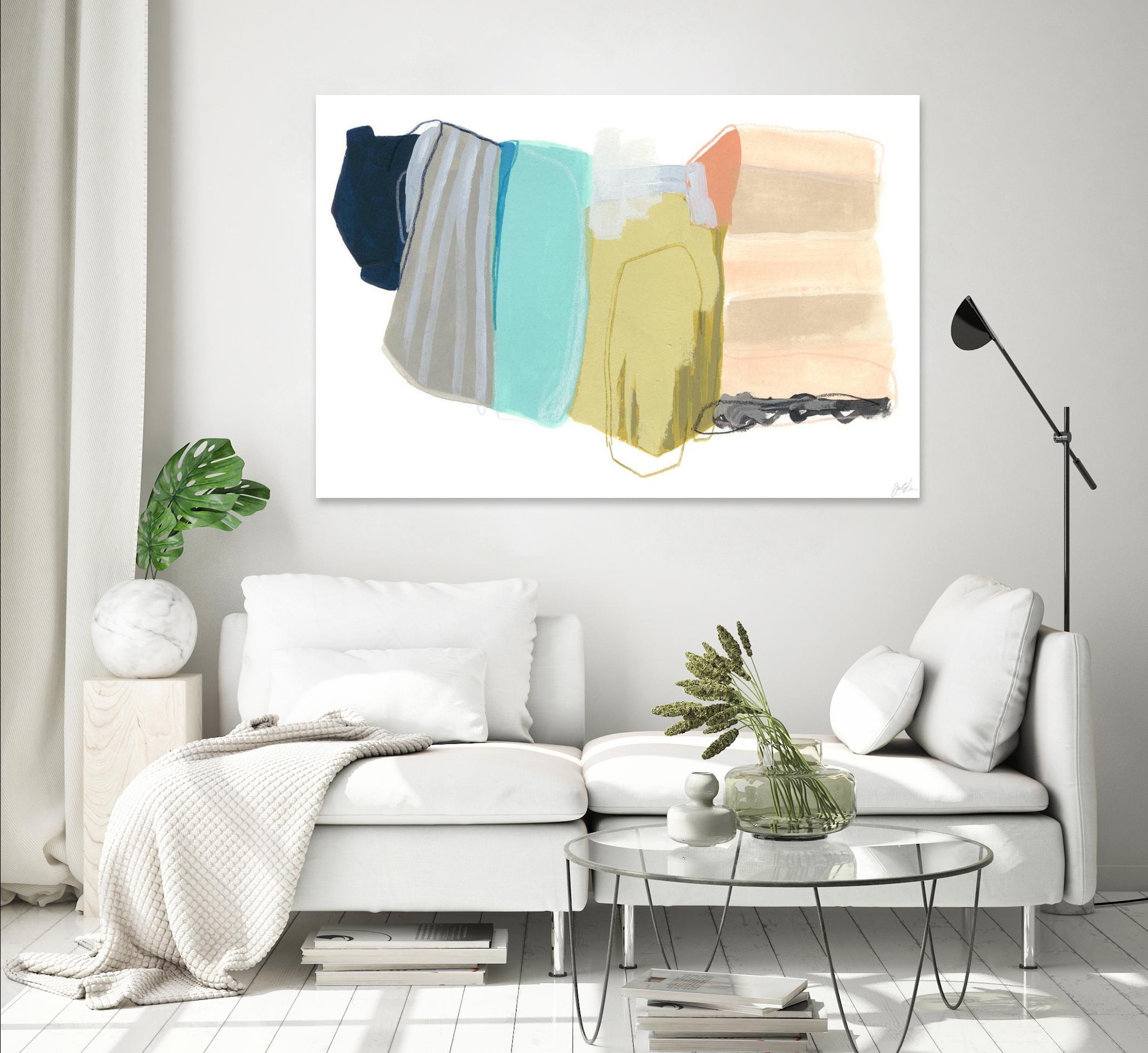 Accordion Fold II by June Erica Vess on GIANT ART - pastels abstract