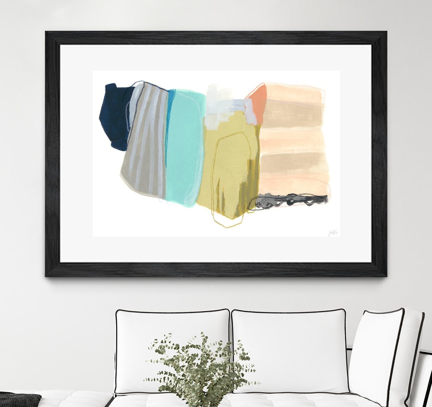 Accordion Fold II by June Erica Vess on GIANT ART - pastels abstract