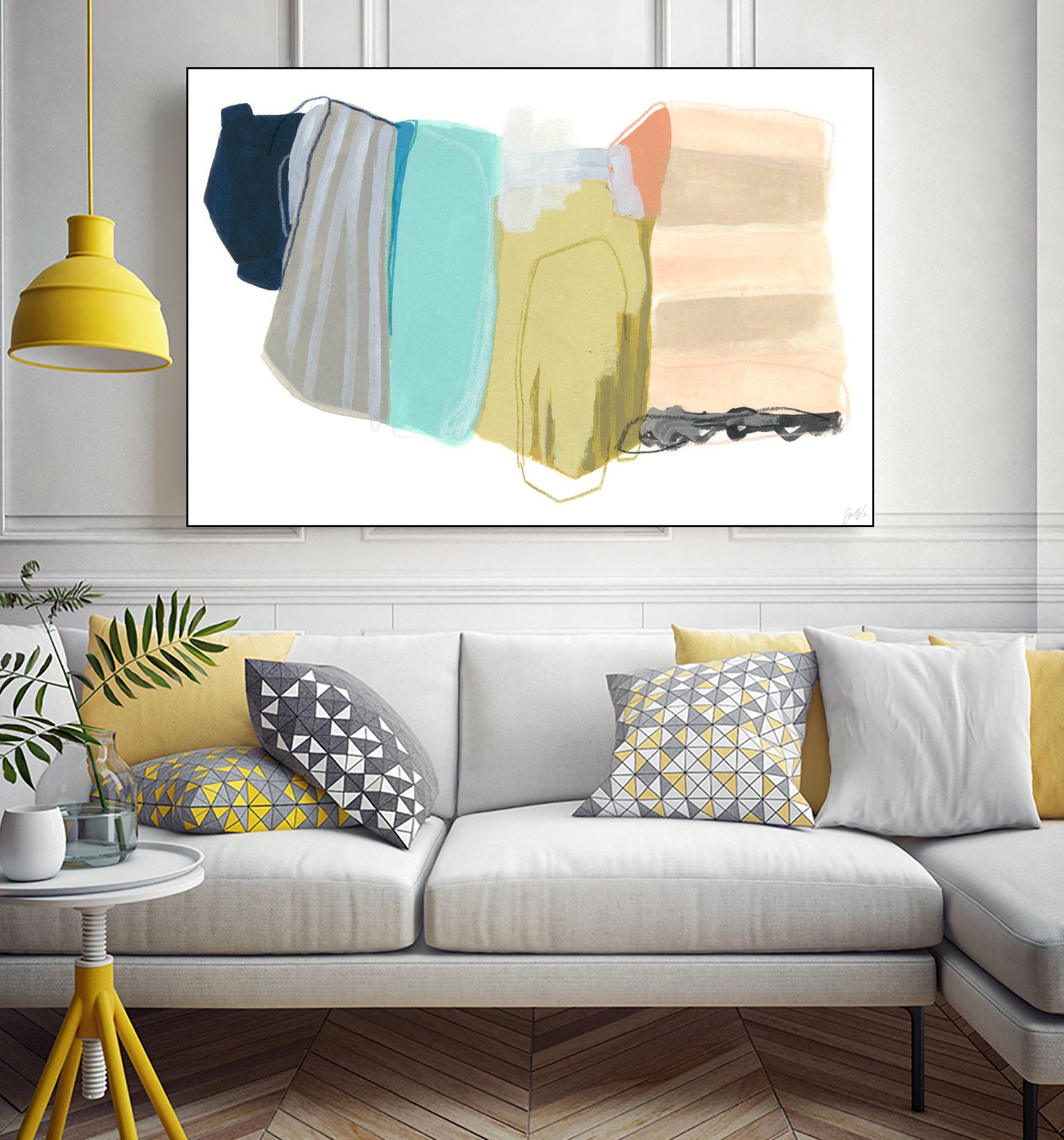 Accordion Fold II by June Erica Vess on GIANT ART - pastels abstract