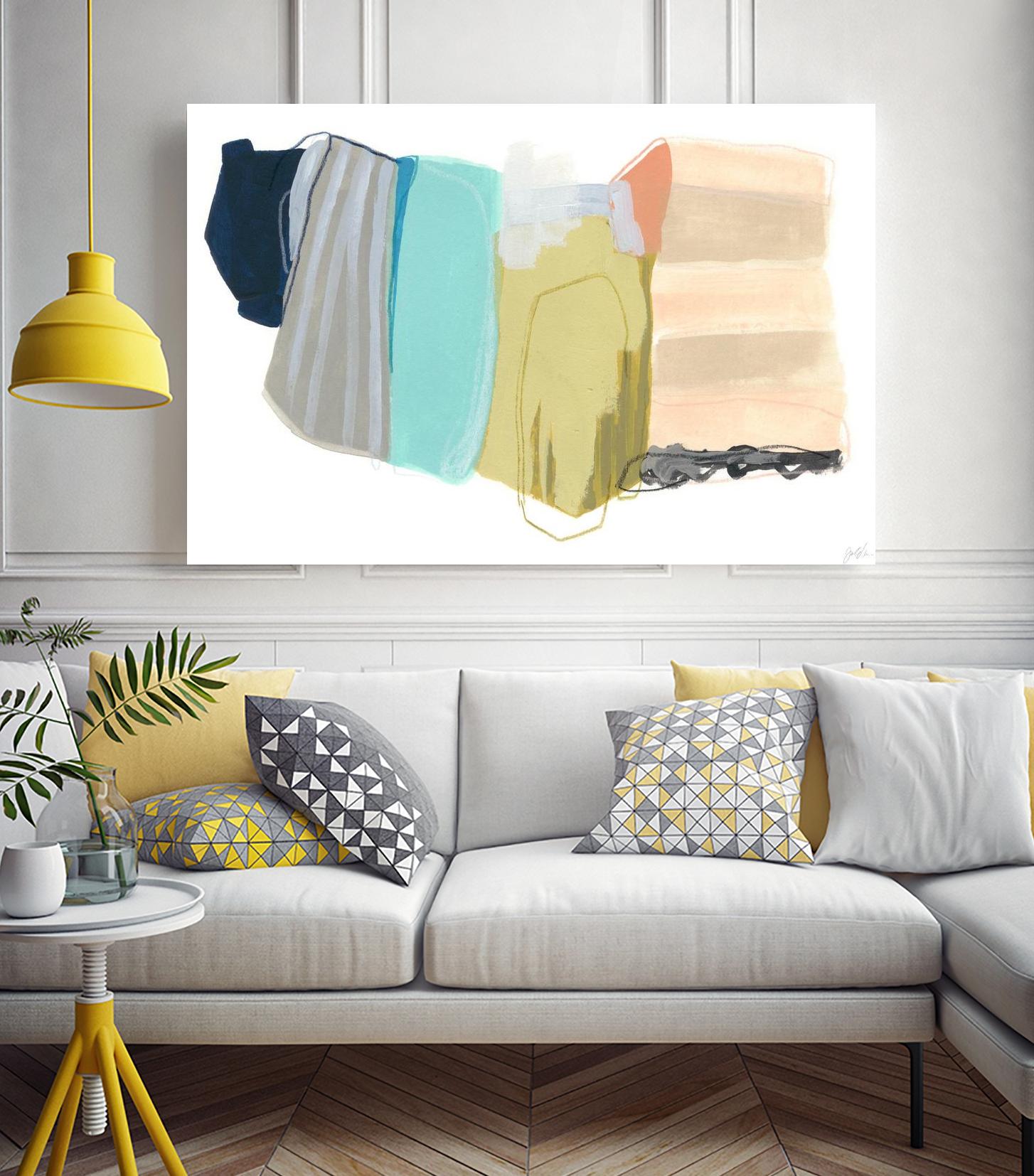 Accordion Fold II by June Erica Vess on GIANT ART - pastels abstract