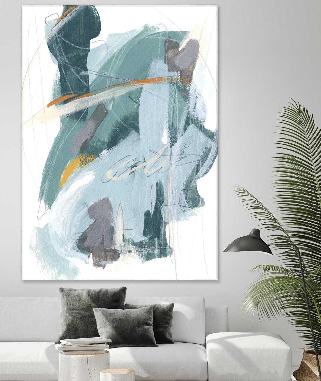 Rhythm Rhapsody IV by June Erica Vess on GIANT ART - blue abstract