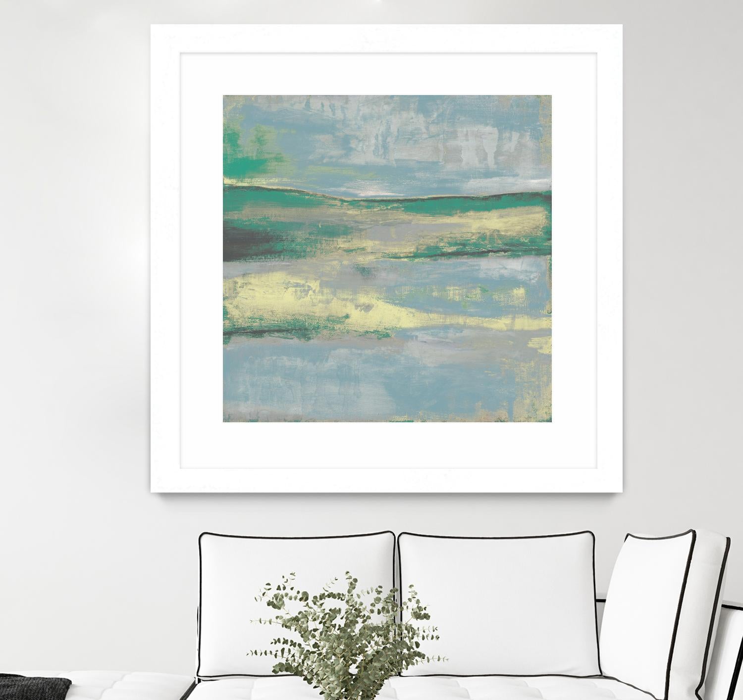 Cool Horizon II by Jennifer Goldberger on GIANT ART - green sea scene