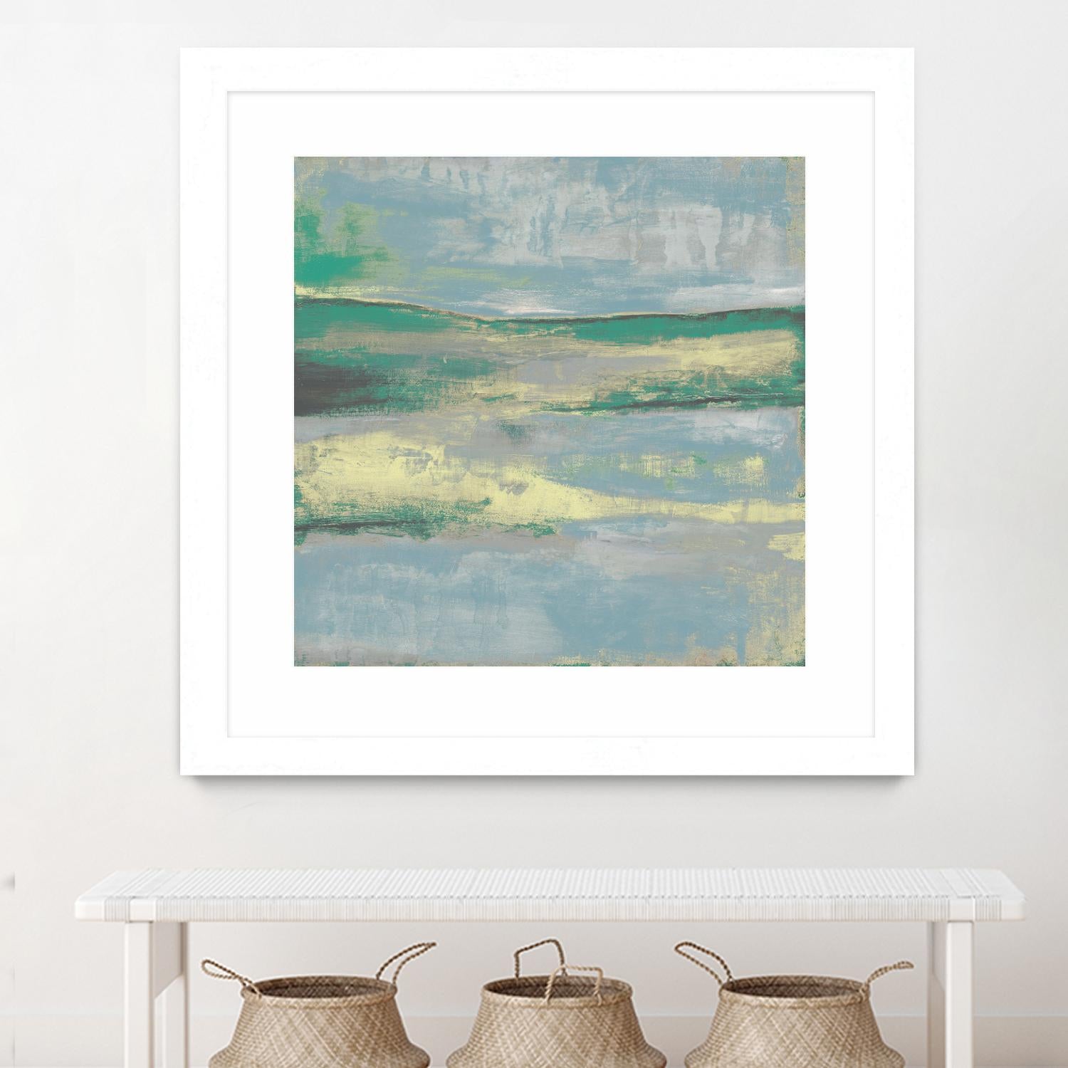 Cool Horizon II by Jennifer Goldberger on GIANT ART - green sea scene