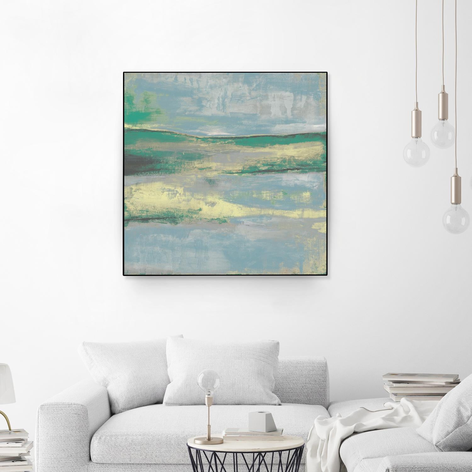 Cool Horizon II by Jennifer Goldberger on GIANT ART - green sea scene