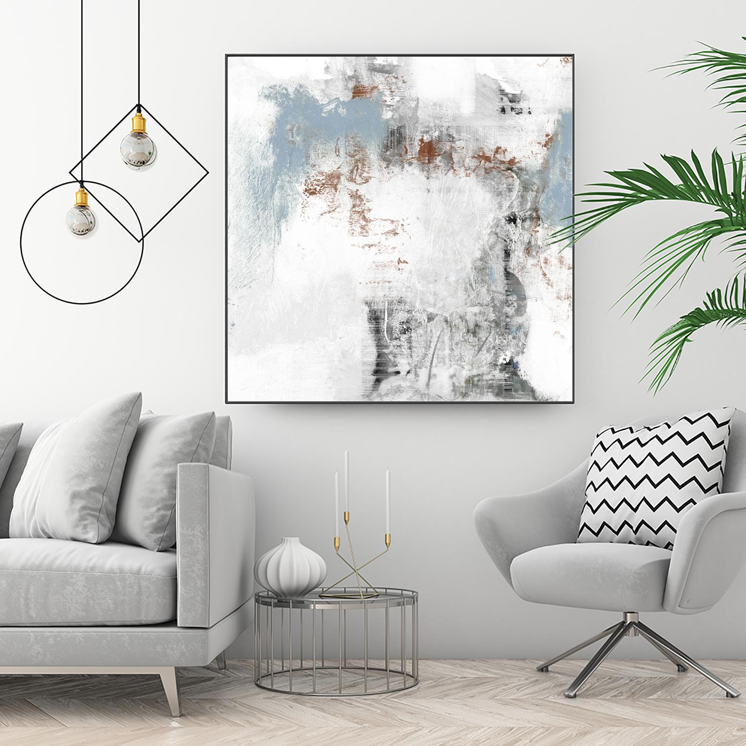 White Wash I by Jennifer Goldberger on GIANT ART - abstract